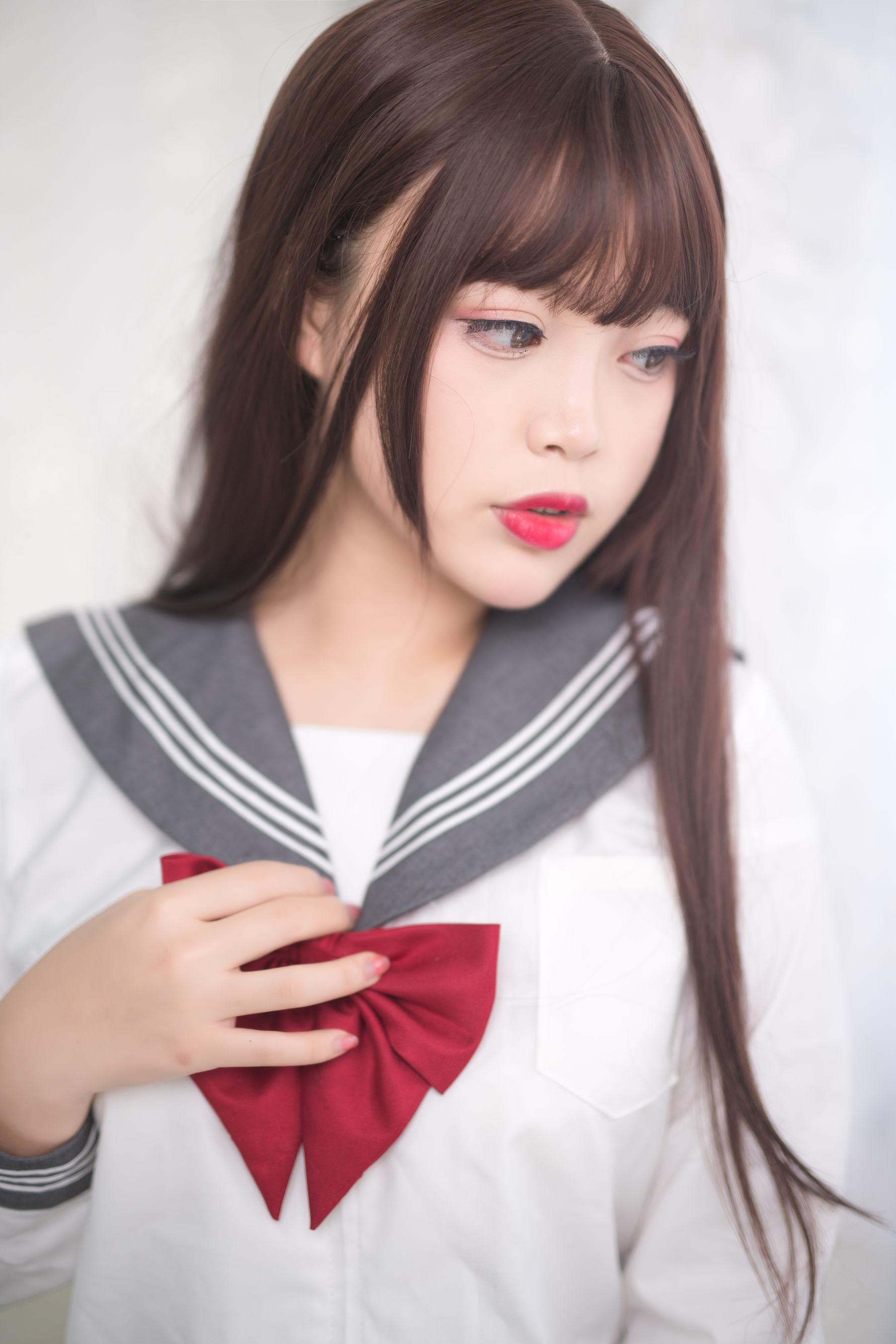 [Cosplay写真] 萌系小姐姐-白烨- - 黑丝制服少女/(60P)