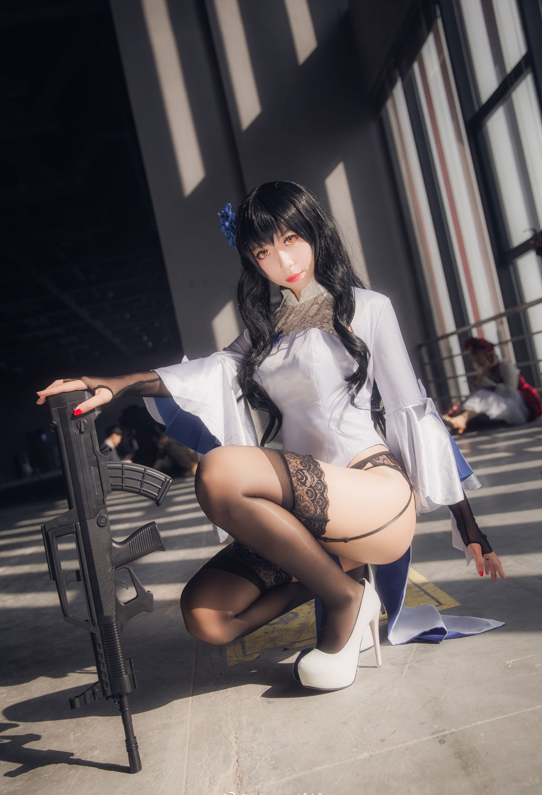 [Cosplay写真] 动漫博主Money冷冷 - 95式玉玲珑-黑呆女仆/(18P)