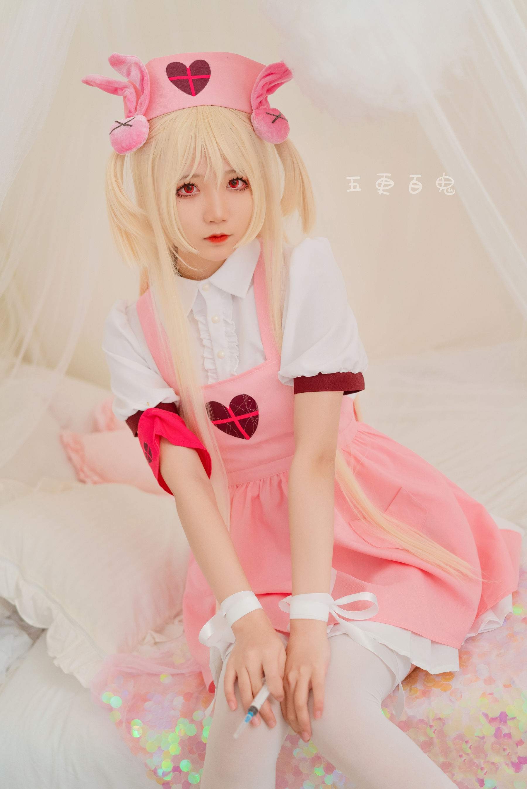 [Cosplay写真] 清纯少女五更百鬼 - 小护士/(6P)