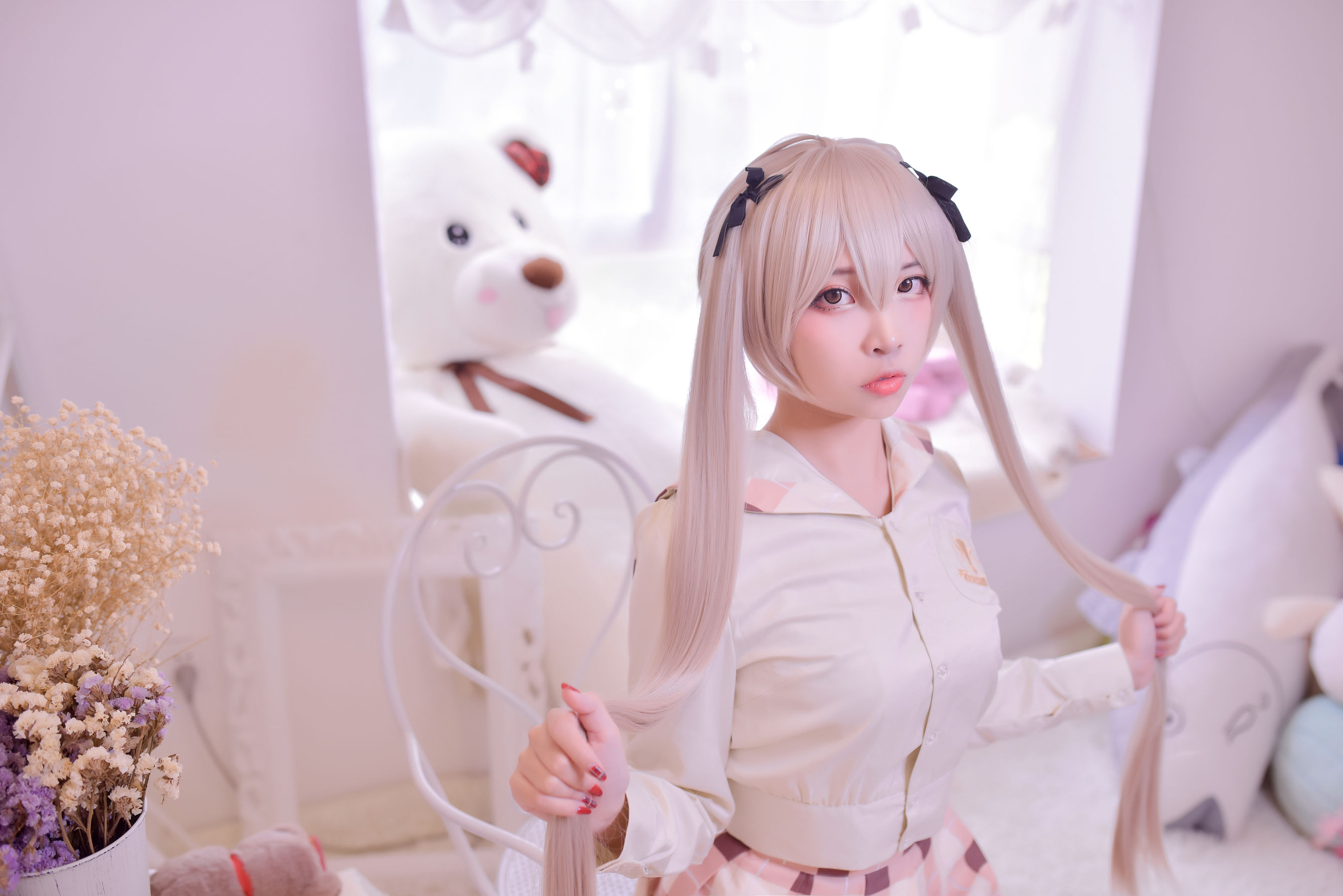 [Cosplay写真] 人气Coser二佐Nisa - 穹妹校服/(46P)