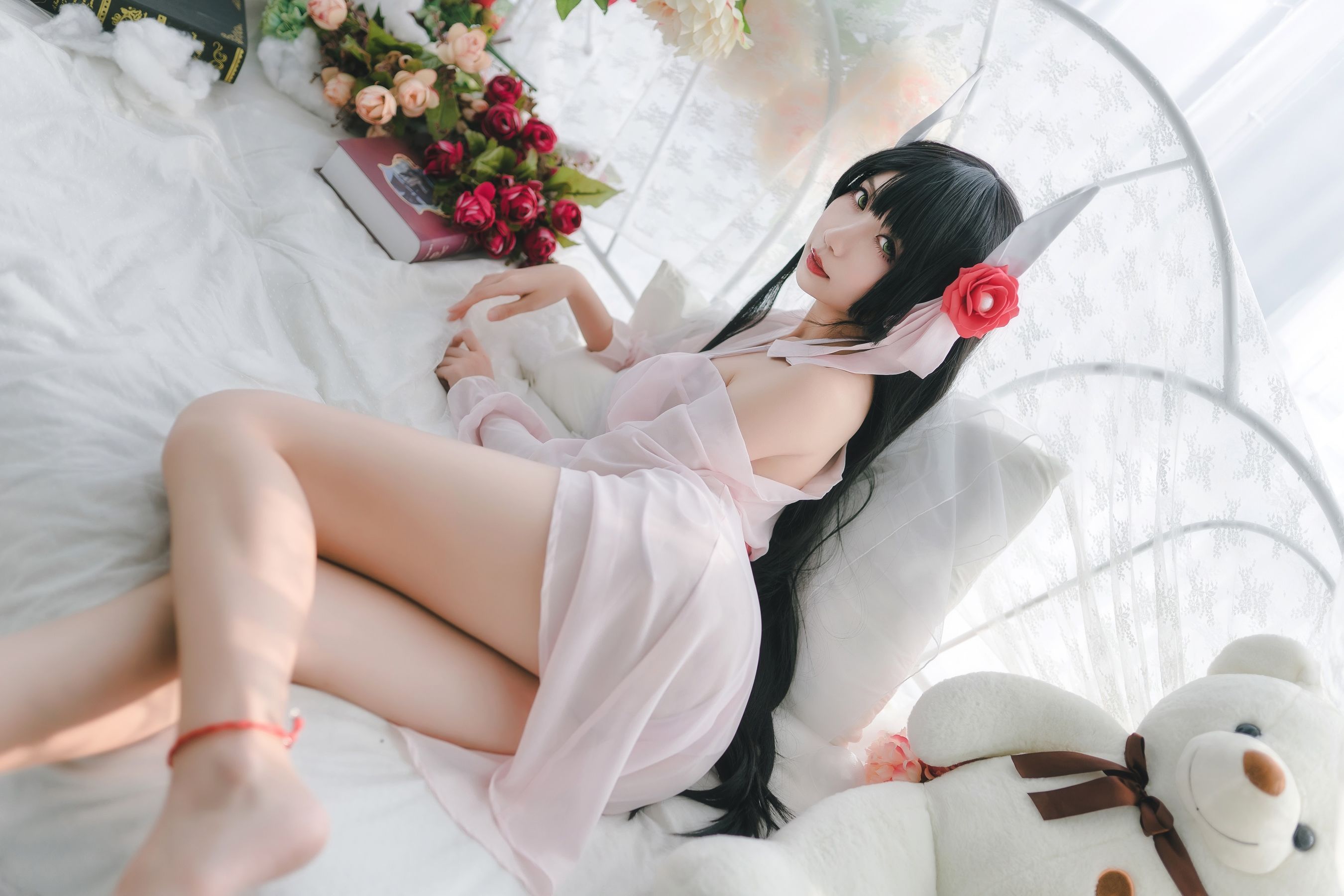 [Cosplay写真] 萌娘迷失人形QUQ - 鲟（比叡）月下巡游/(21P)