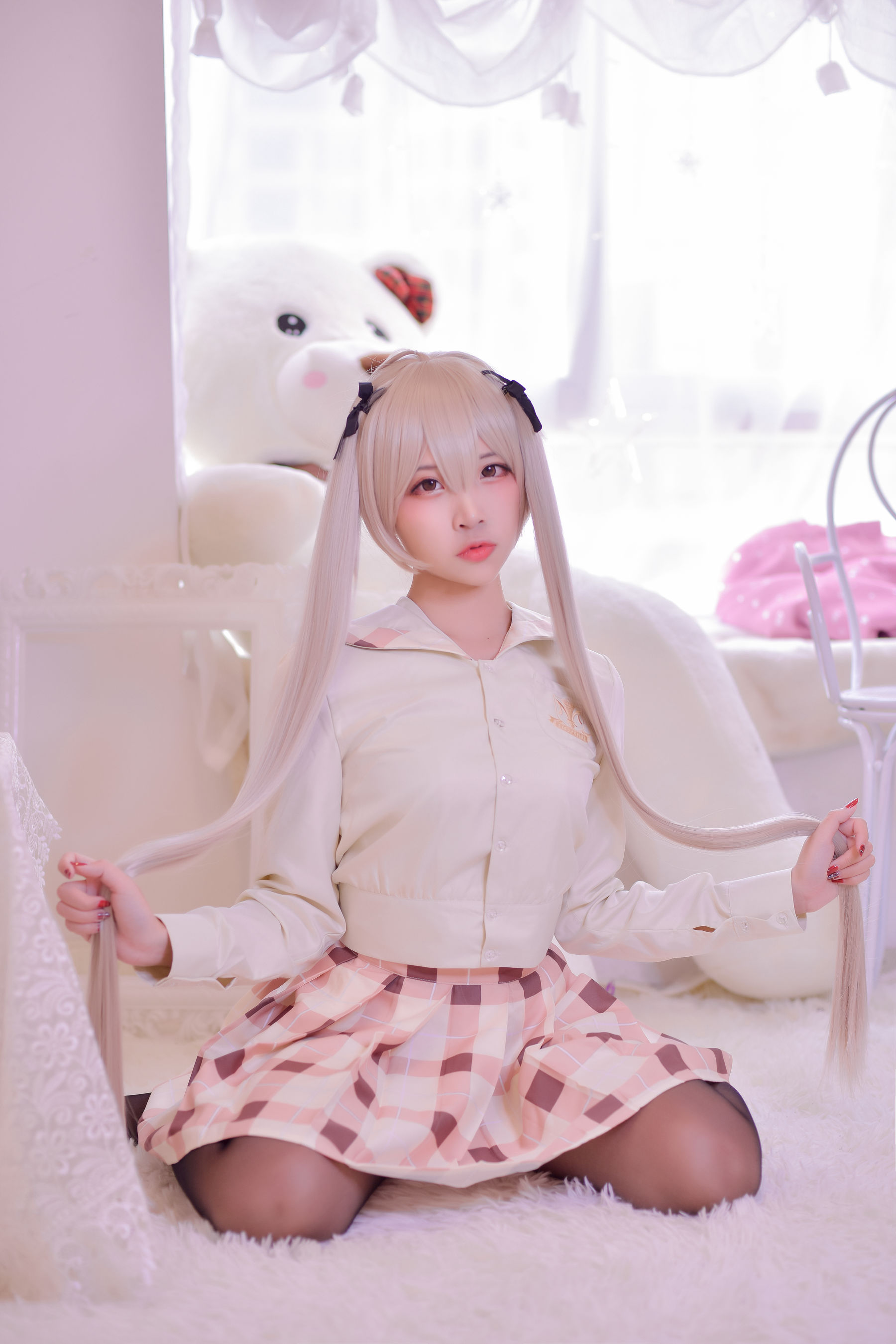 [Cosplay写真] 人气Coser二佐Nisa - 穹妹校服/(46P)