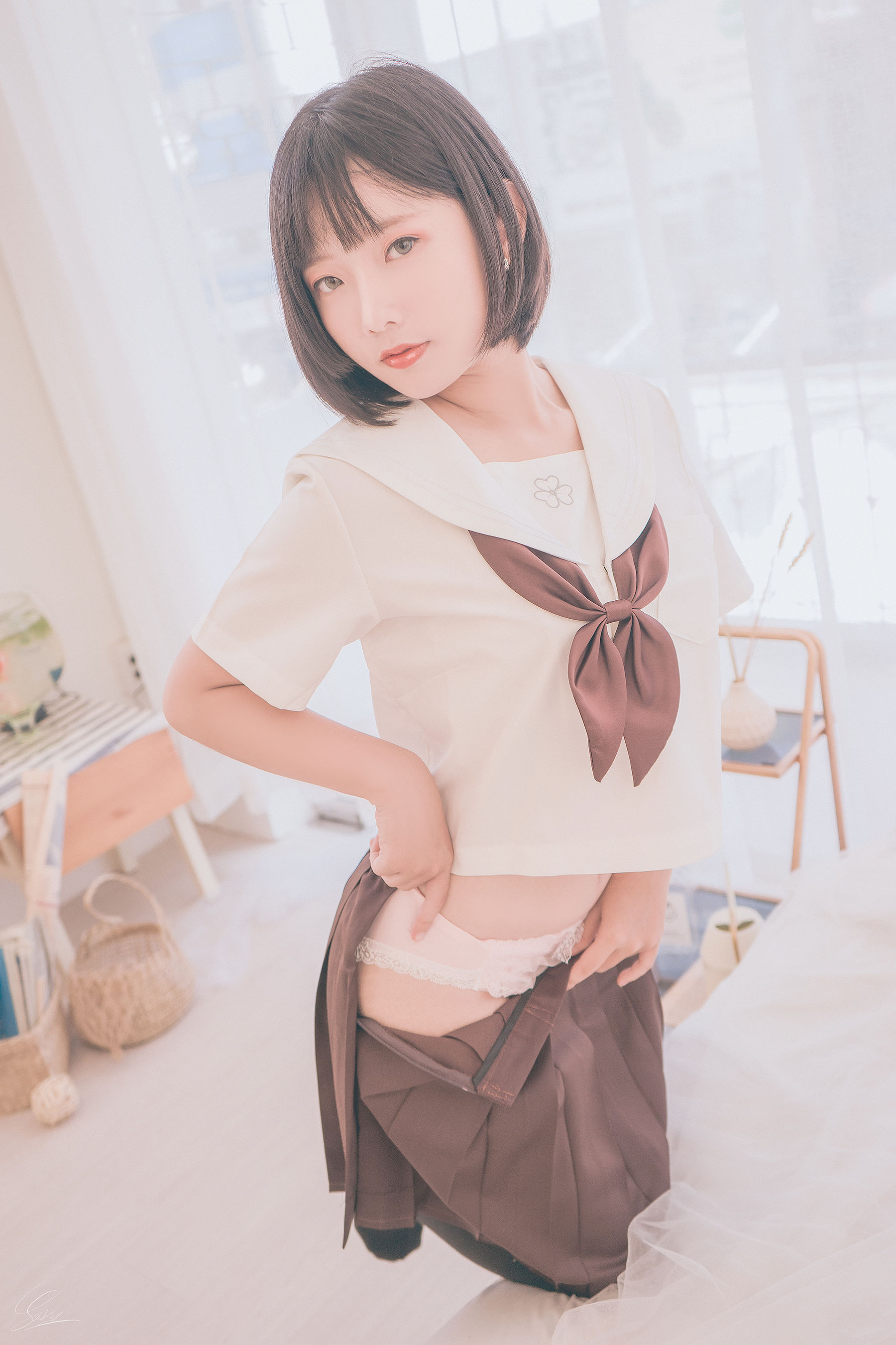 [Cosplay写真] Messie Huang - Birthday Seifuku/(20P)