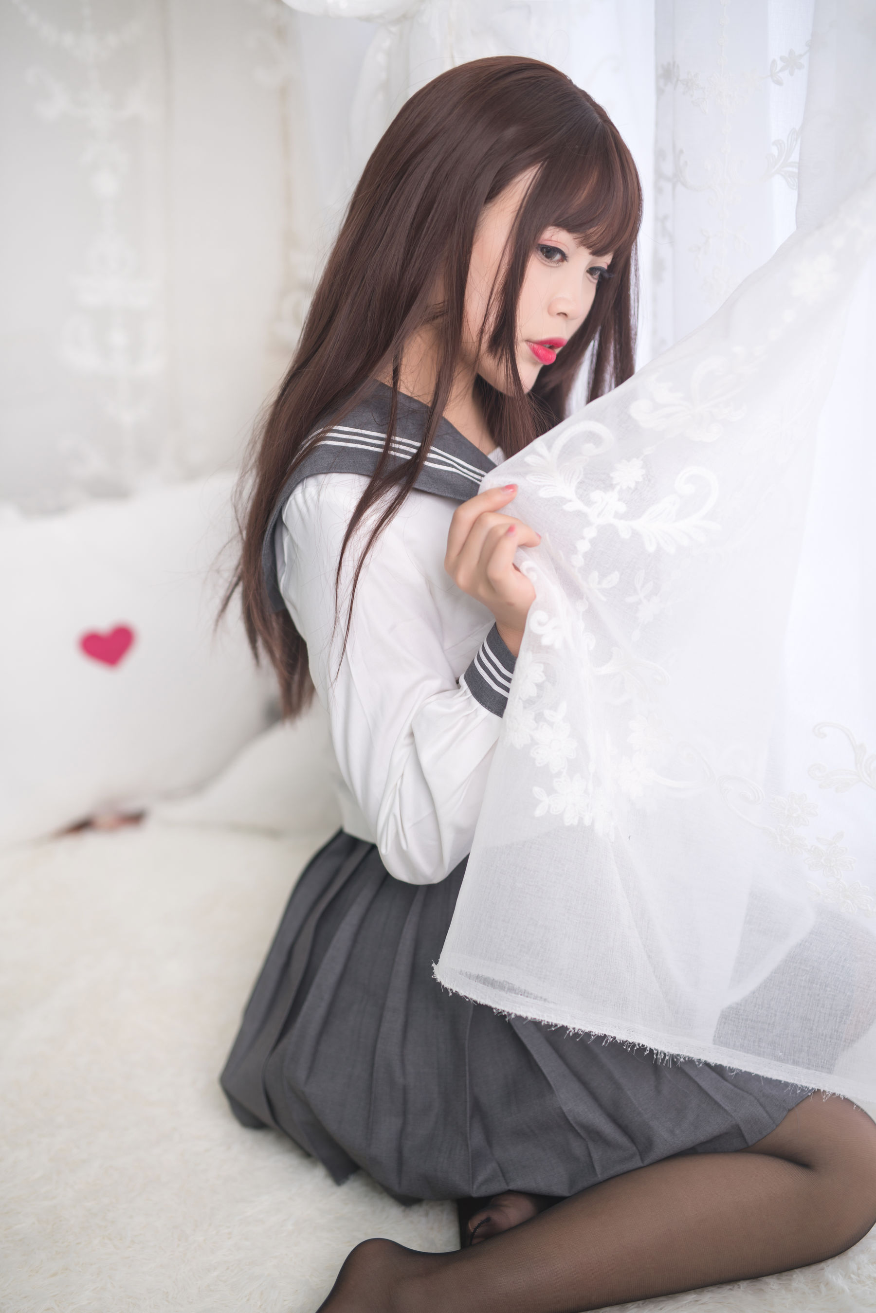 [Cosplay写真] 萌系小姐姐-白烨- - 黑丝制服少女/(60P)