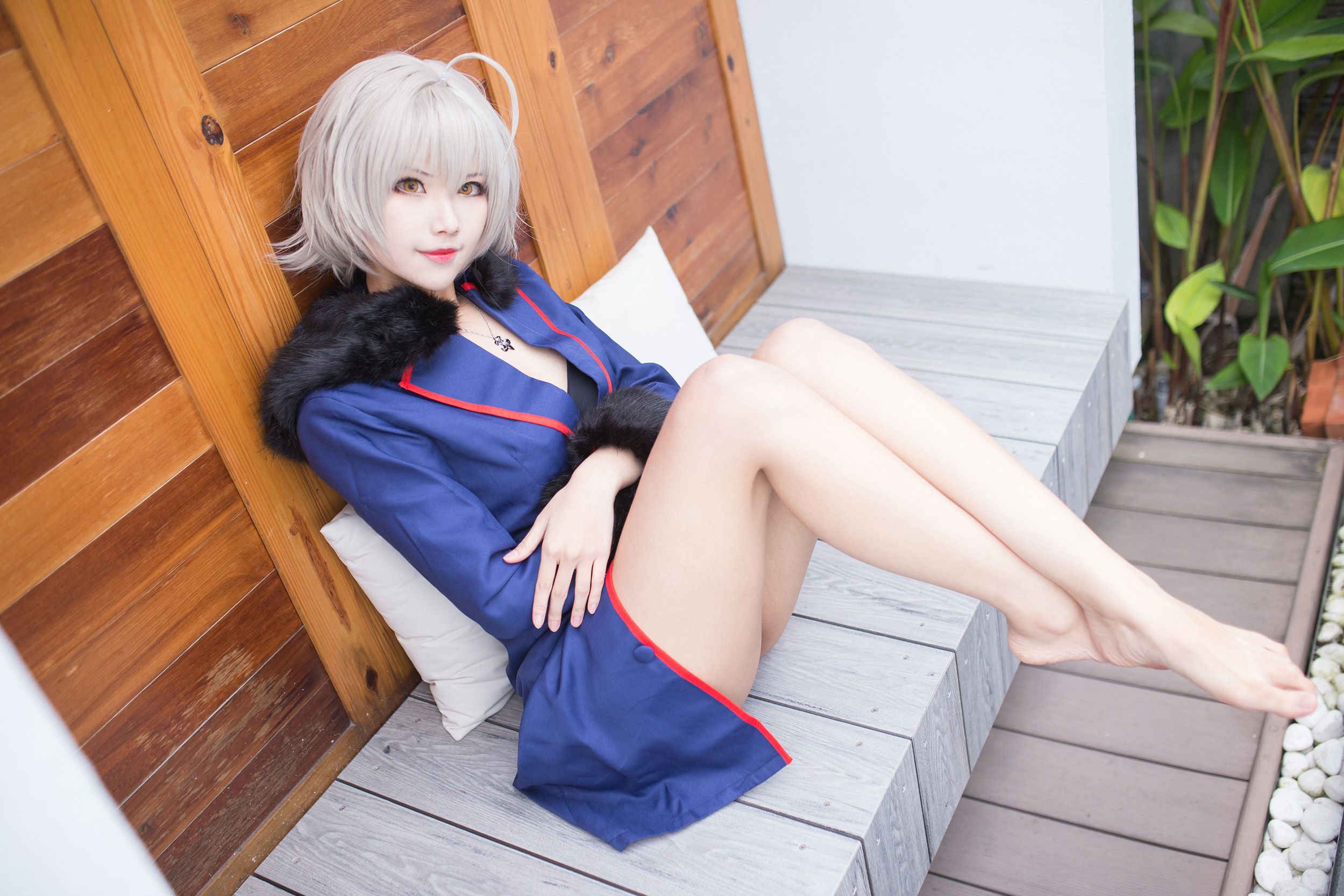 [Cosplay写真] Coser萱-KaYa - 黑贞 黑呆毛下着/(83P)