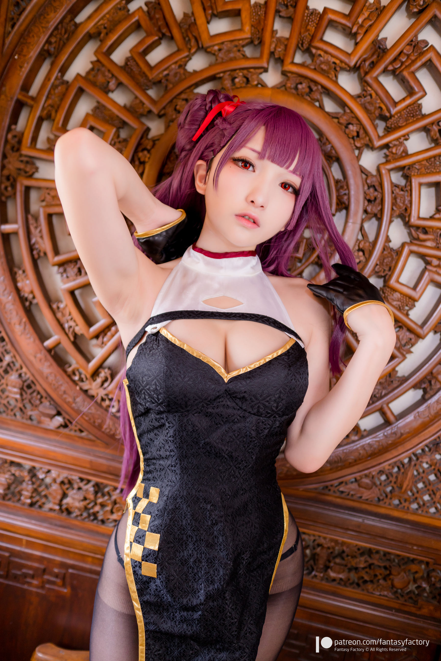 [Cosplay写真] 小丁 《Fantasy Factory》 - 2019.07 JK 情趣 旗袍/(75P)