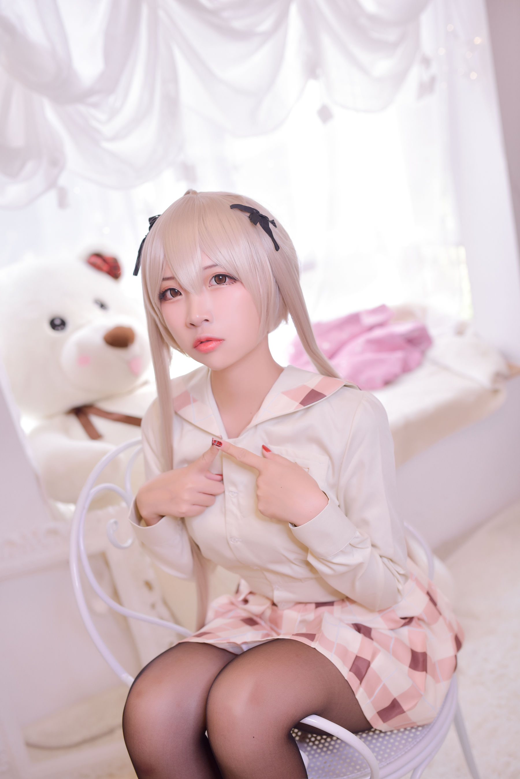 [Cosplay写真] 人气Coser二佐Nisa - 穹妹校服/(46P)