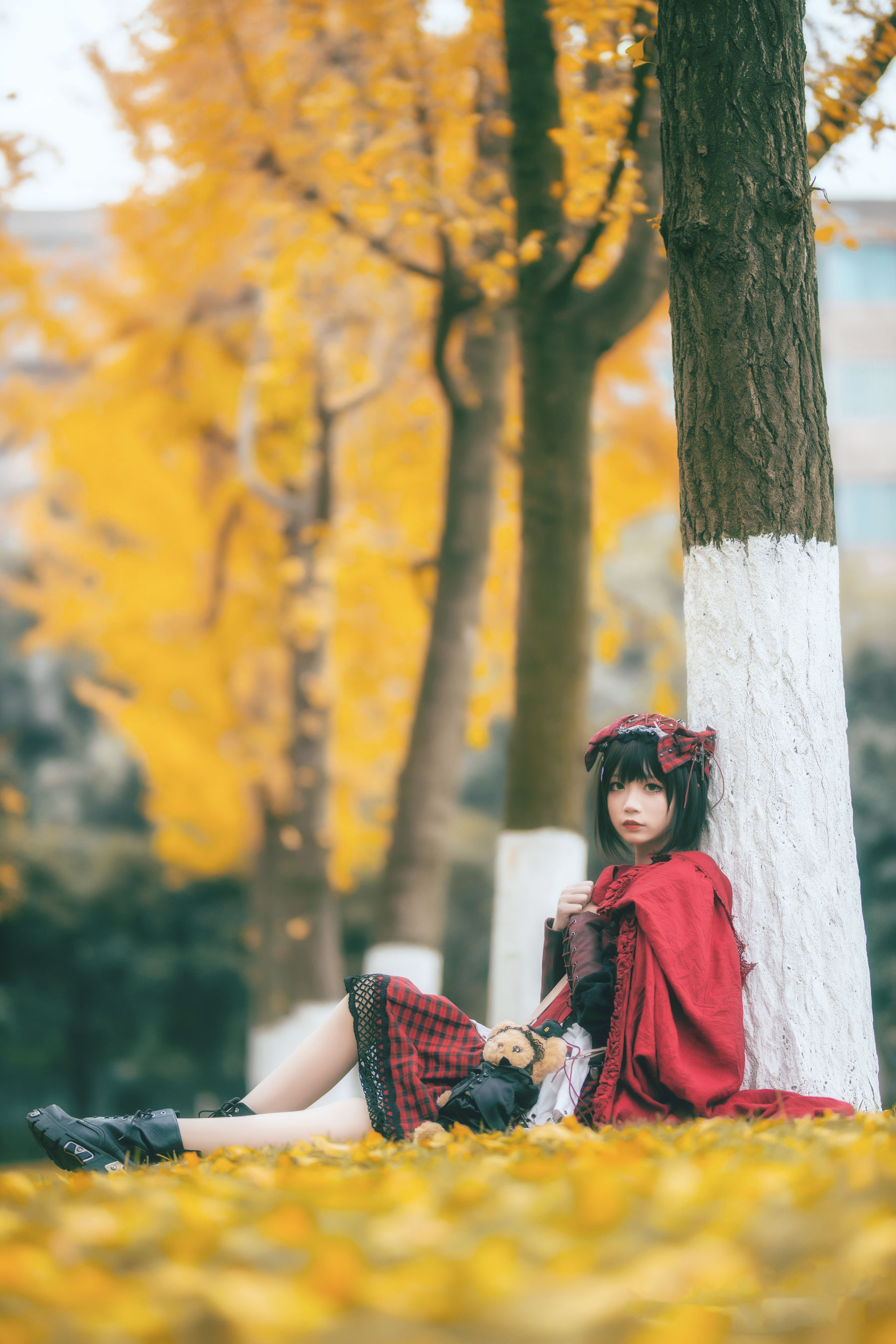 [Cosplay写真] 清纯少女五更百鬼 - 小红帽/(6P)