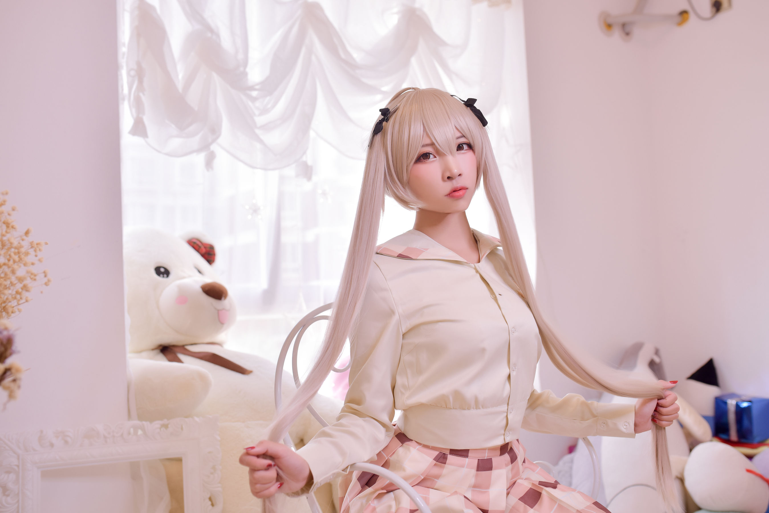 [Cosplay写真] 人气Coser二佐Nisa - 穹妹校服/(46P)