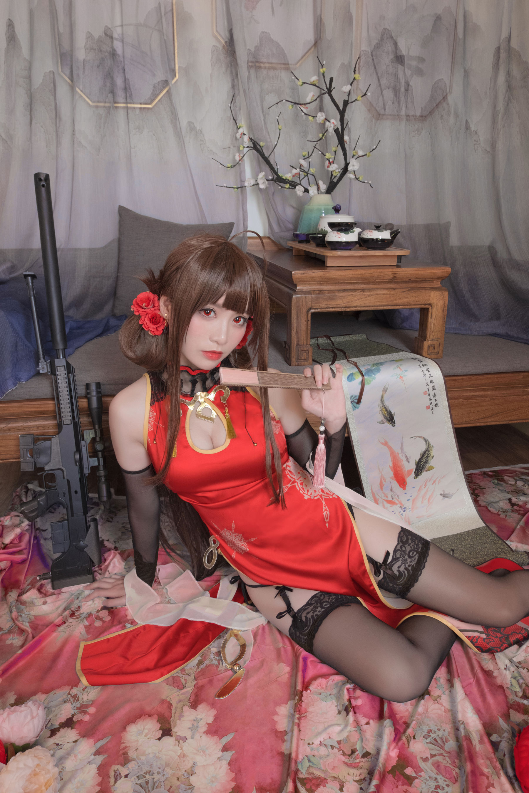 [Cosplay写真] Coser星野saori - DSR-50 红牡丹/(10P)