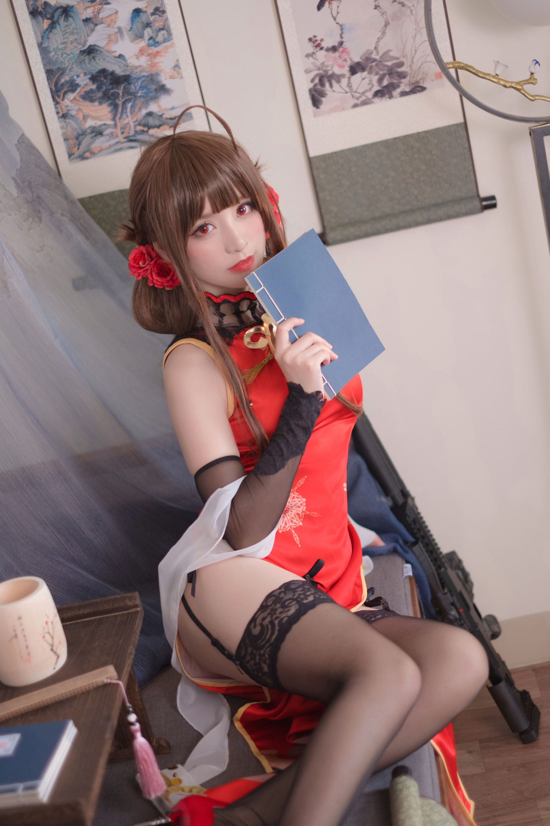 [Cosplay写真] Coser星野saori - DSR-50 红牡丹/(10P)