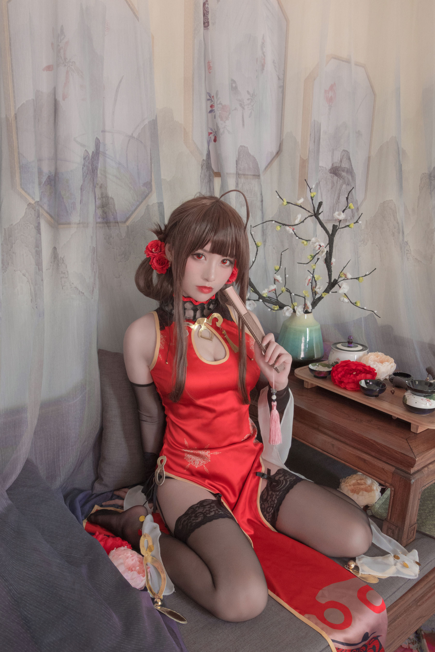 [Cosplay写真] Coser星野saori - DSR-50 红牡丹/(10P)