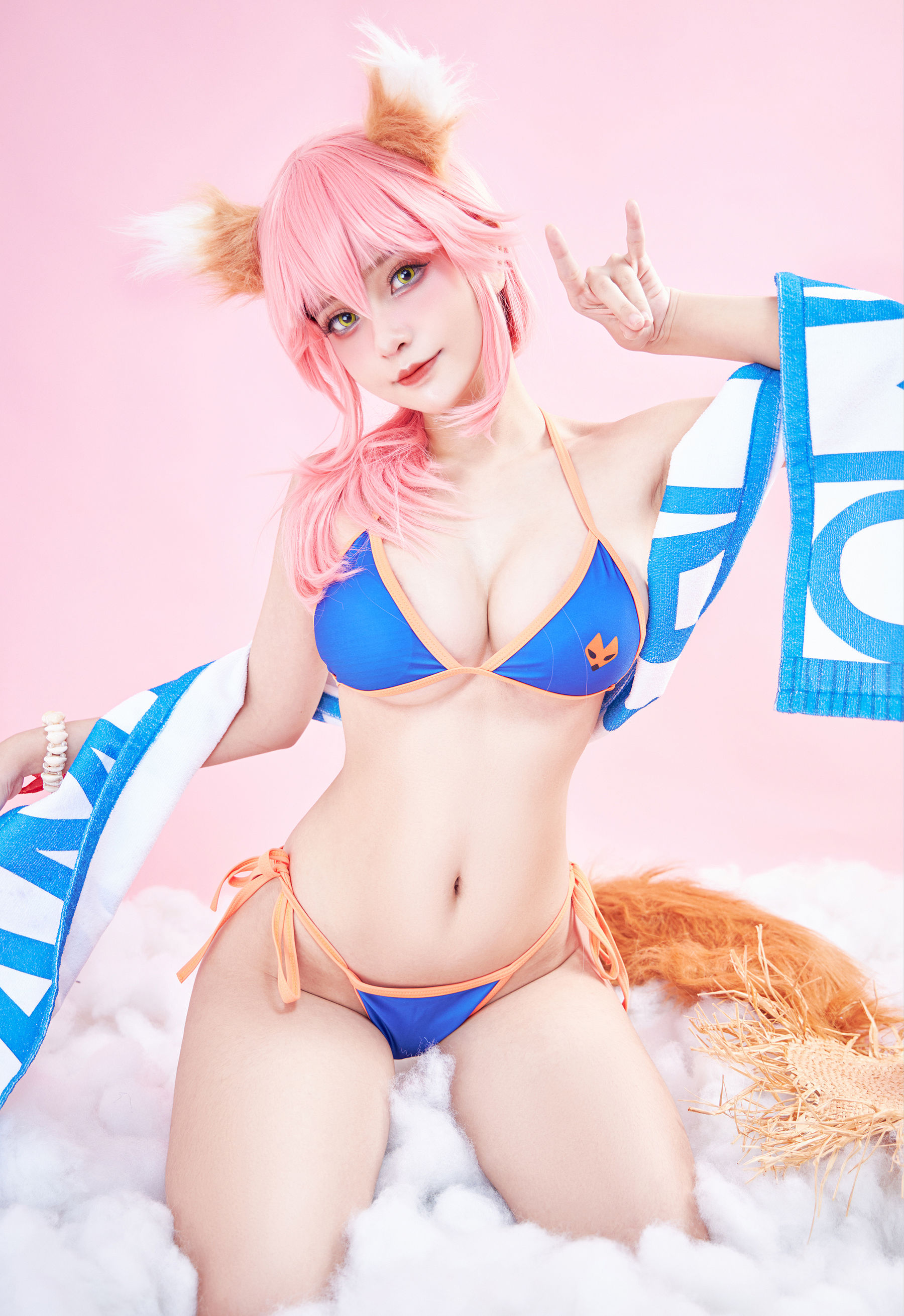 [Cosplay写真] Azami福利 - Tamamo Lancer/(26P)