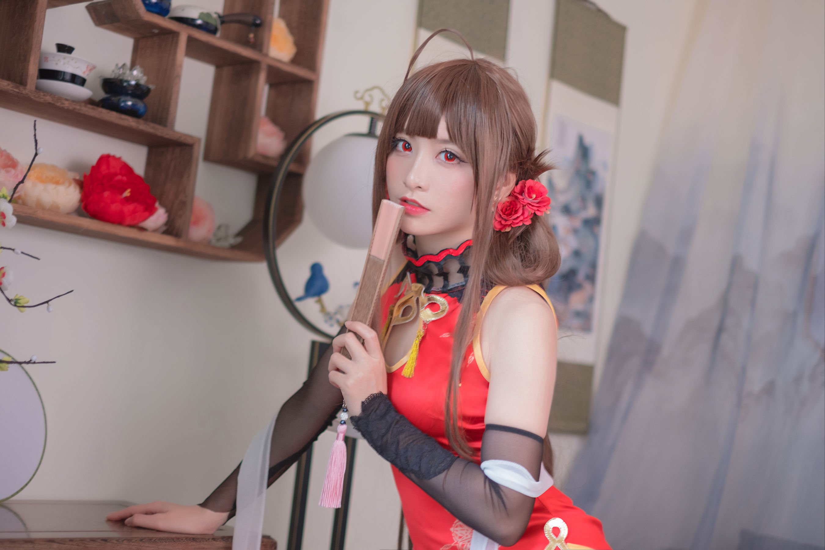 [Cosplay写真] Coser星野saori - DSR-50 红牡丹/(10P)