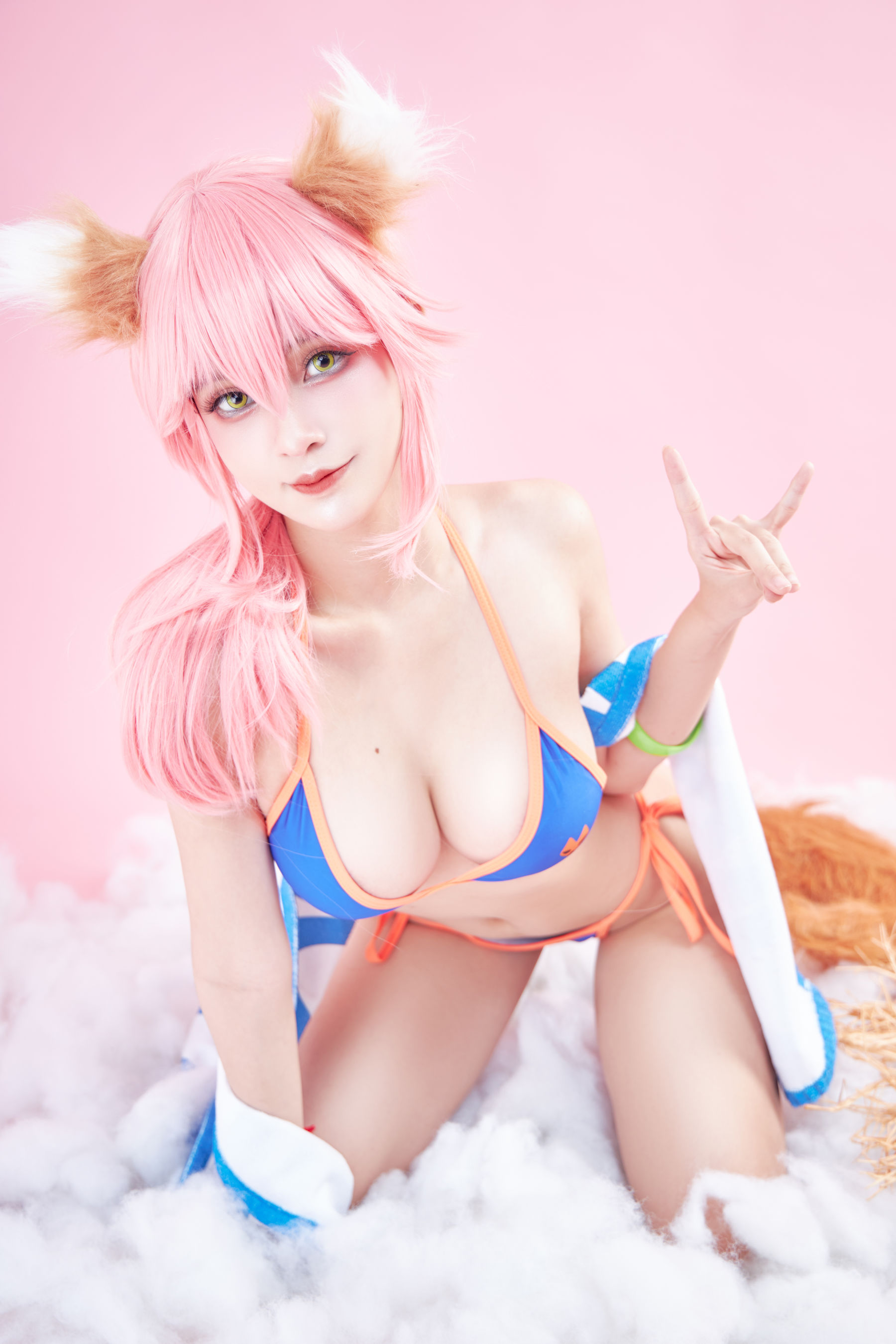 [Cosplay写真] Azami福利 - Tamamo Lancer/(26P)