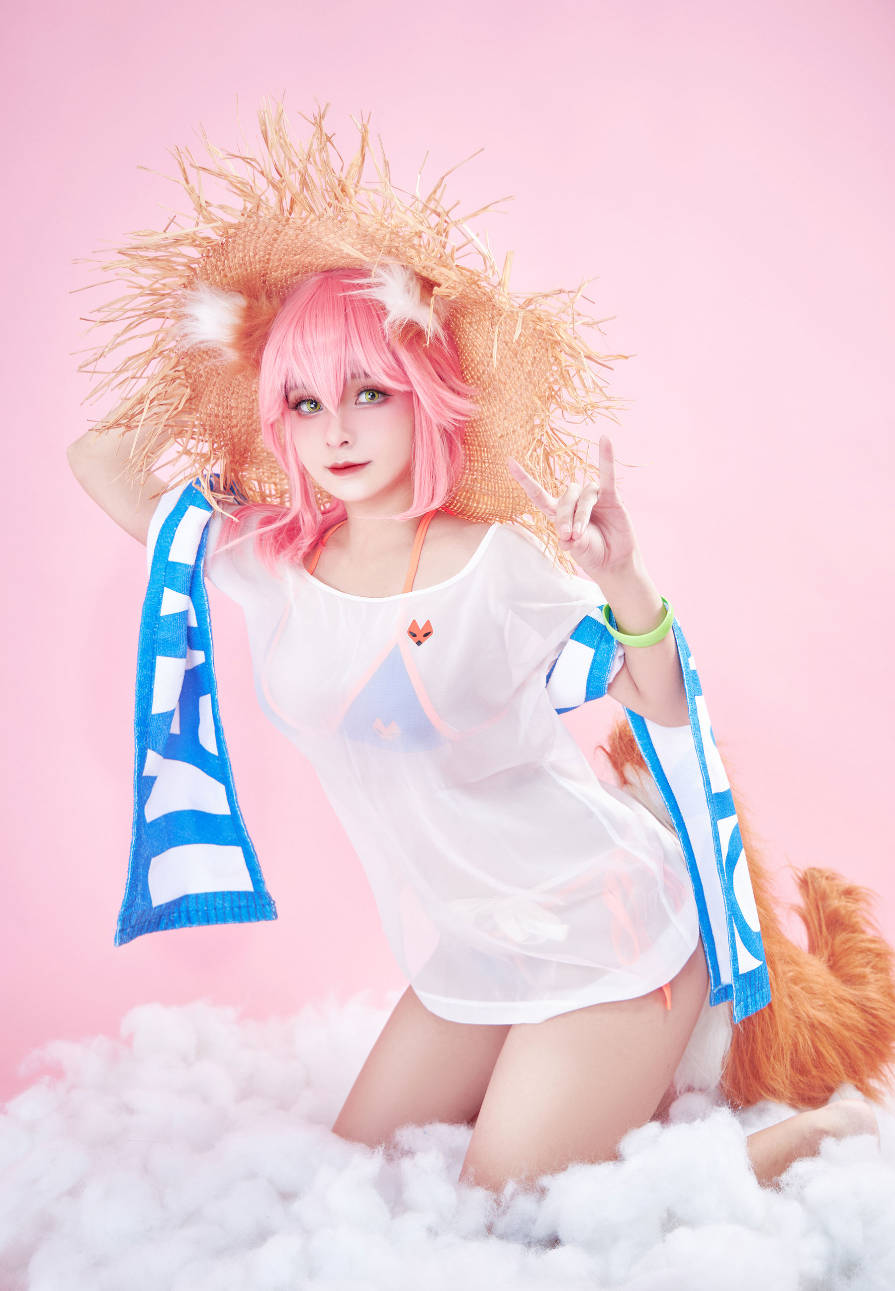 [Cosplay写真] Azami福利 - Tamamo Lancer/(26P)