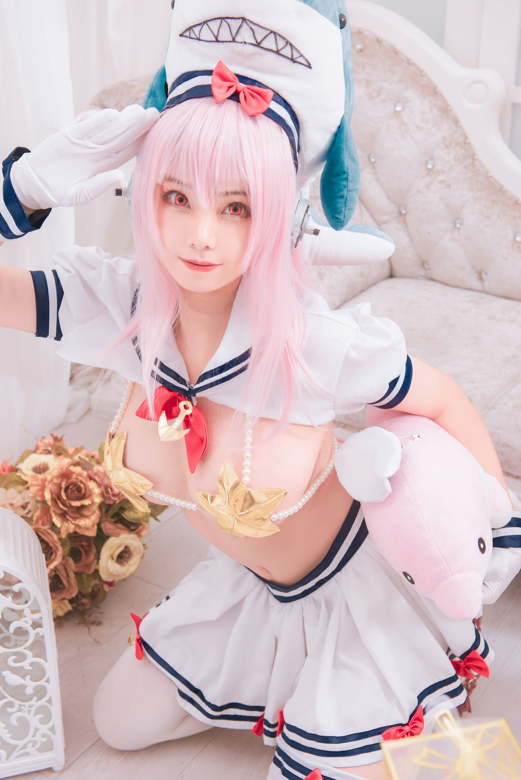 [Cosplay写真] 萌系小姐姐蜜汁猫裘 - 索尼子双鱼座/(12P)