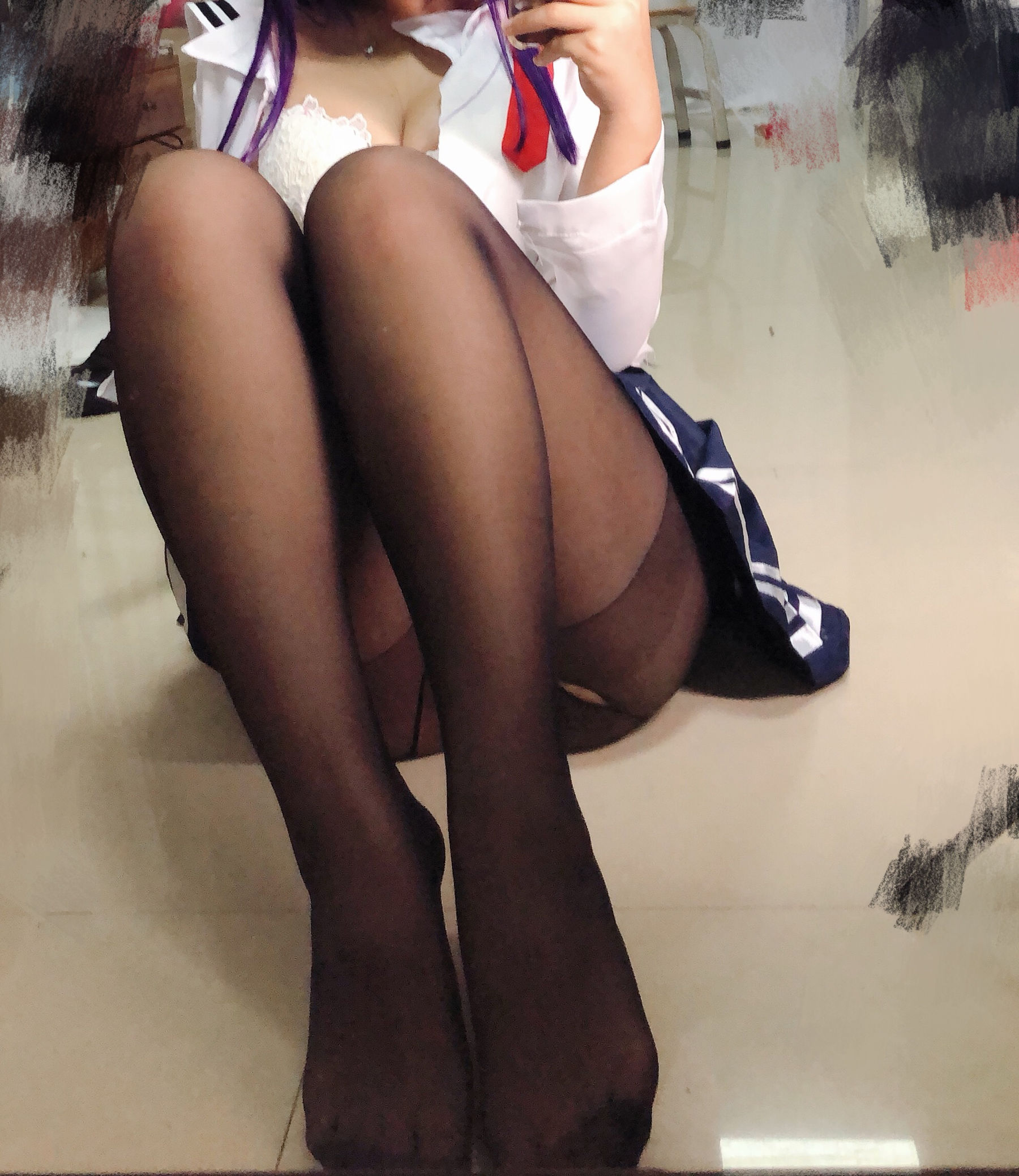 [Cosplay写真] 萌系小姐姐-白烨- - 学姐校服/(26P)