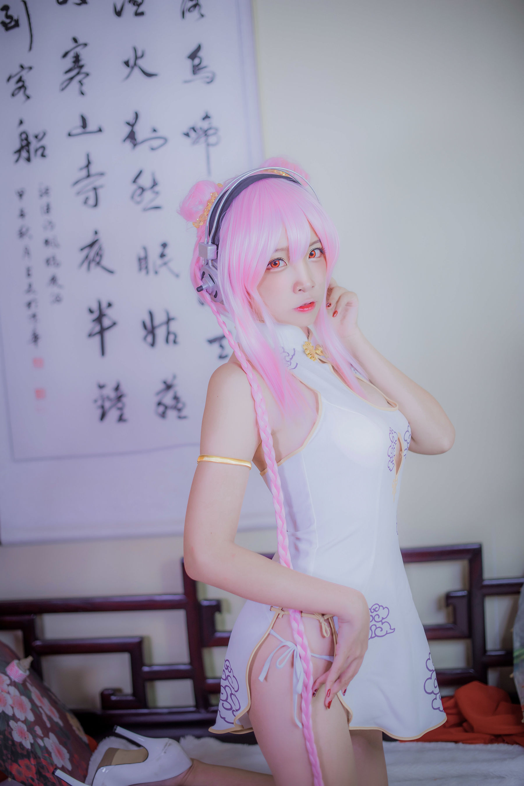 [Cosplay写真] 人气Coser二佐Nisa - 索尼子旗袍/(14P)