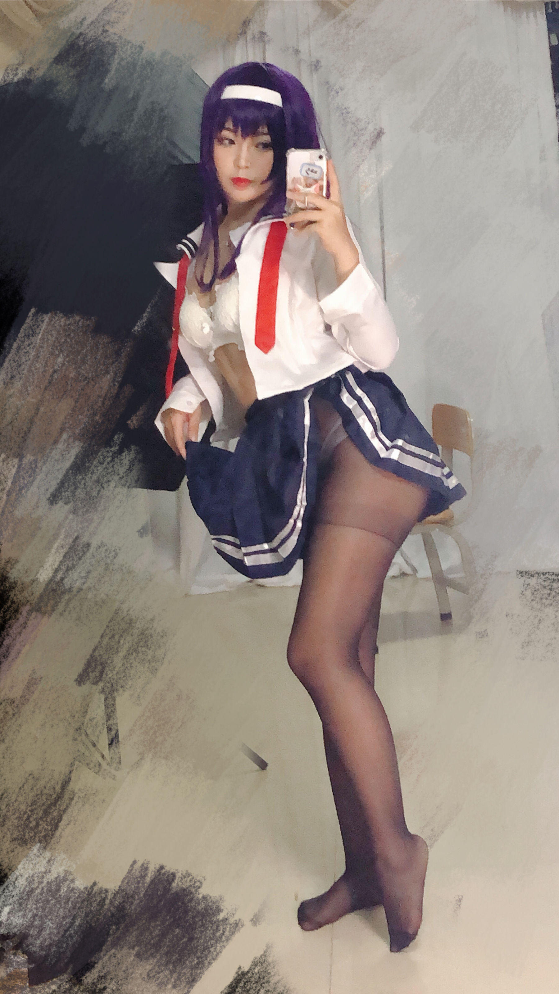 [Cosplay写真] 萌系小姐姐-白烨- - 学姐校服/(26P)