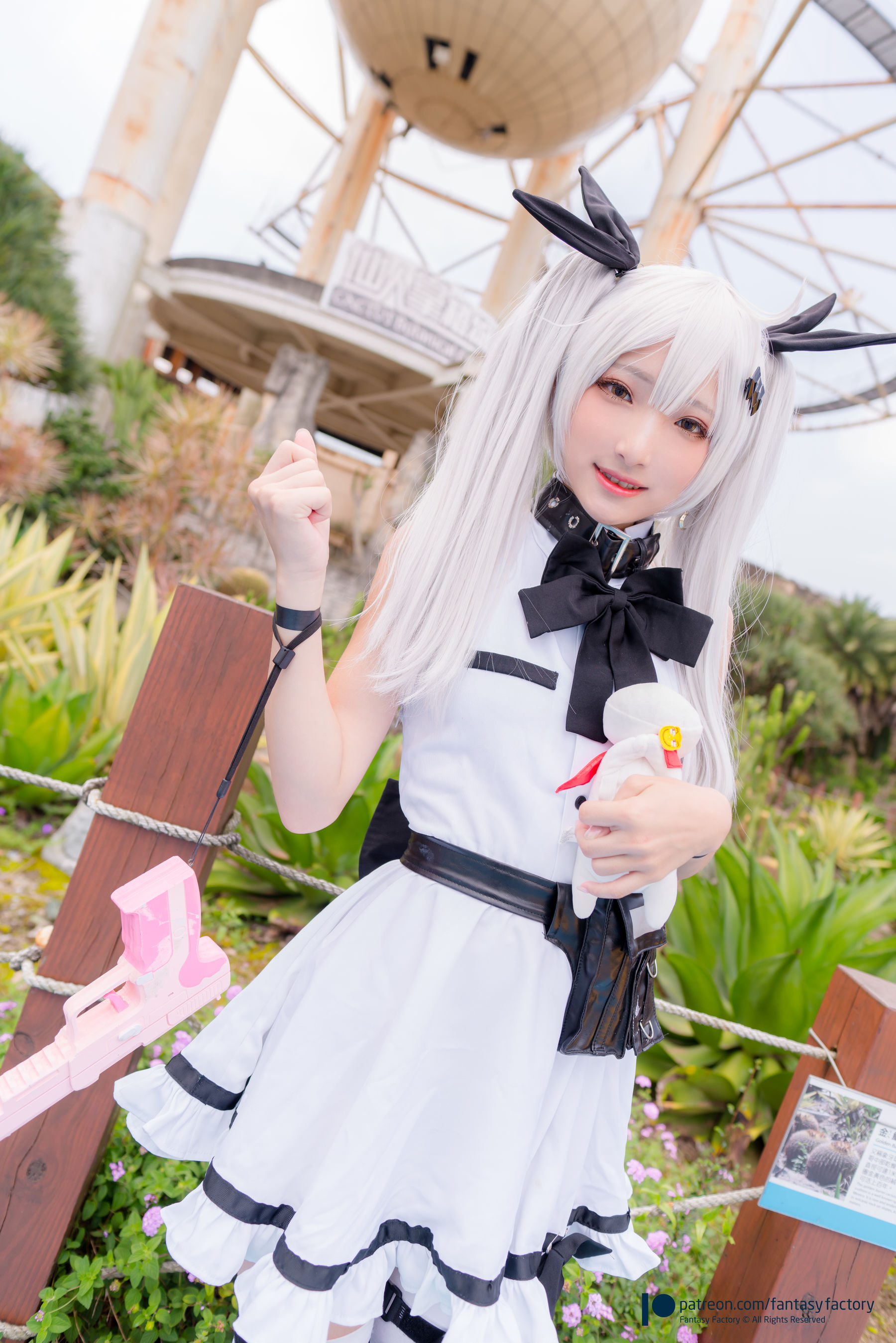 [Cosplay写真] 小丁 《Fantasy Factory》 - 2019.11 黑白 薄纱 网袜/(74P)