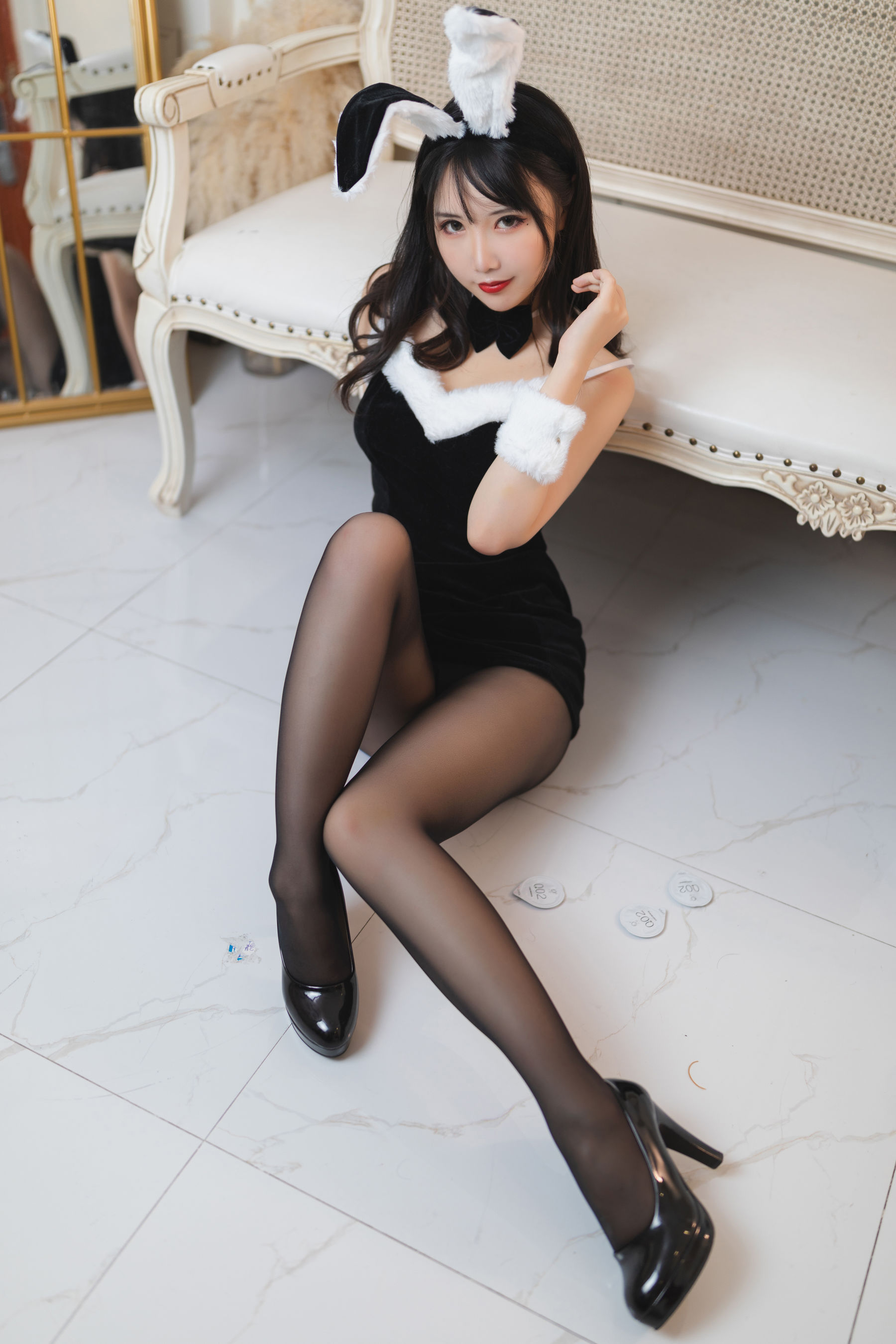 [Cosplay写真] 可爱人气Coser面饼仙儿 - 大象兔女郎/(41P)