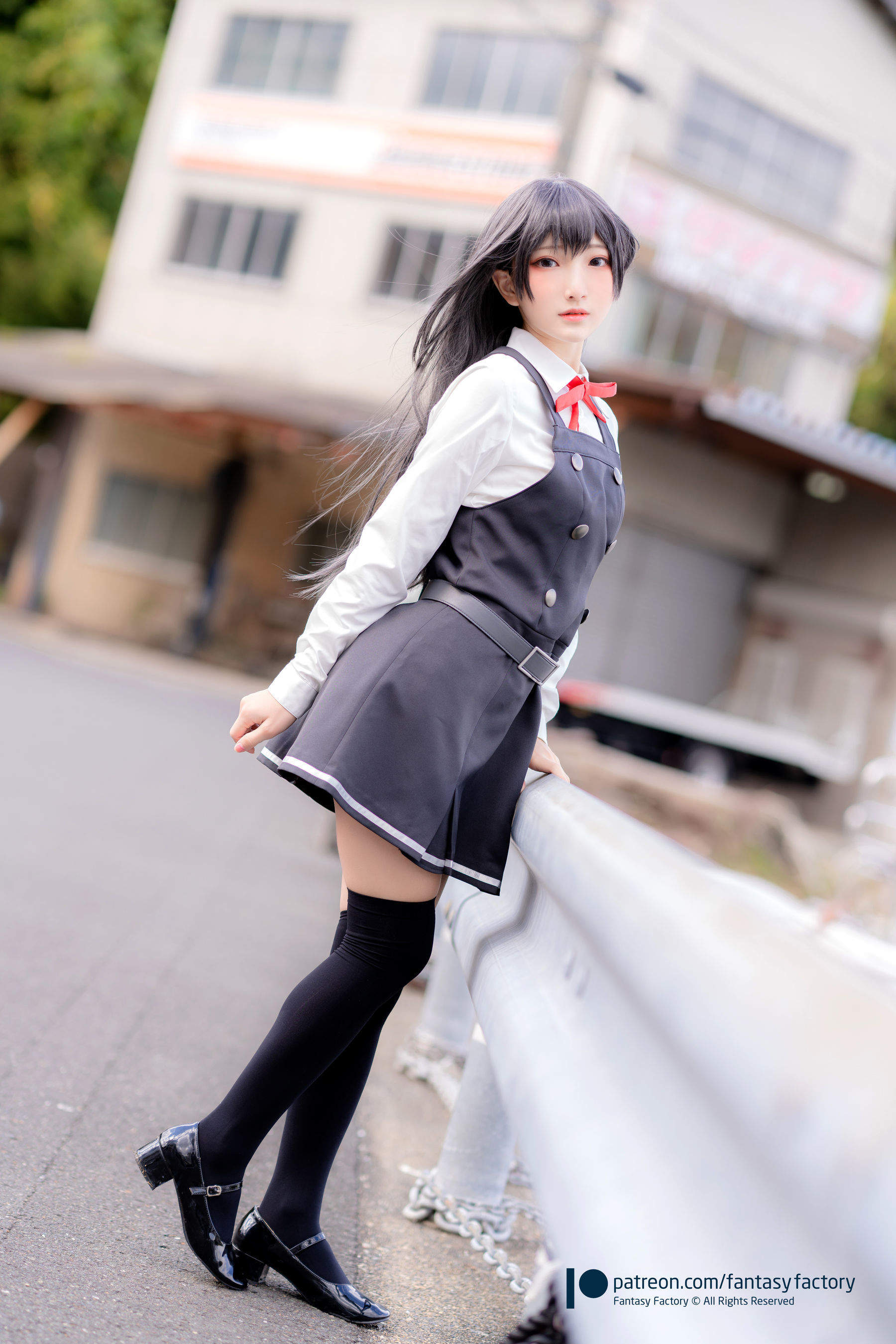 [COS福利] 小丁Cosplay 2020.01 [Fantasy Factory] 黑丝 和服 JK/(89P)