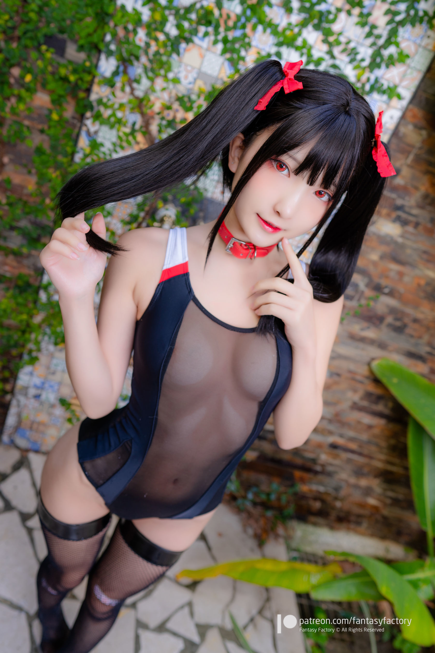 [COS福利] 小丁Cosplay 2020.01 [Fantasy Factory] 黑丝 和服 JK/(89P)