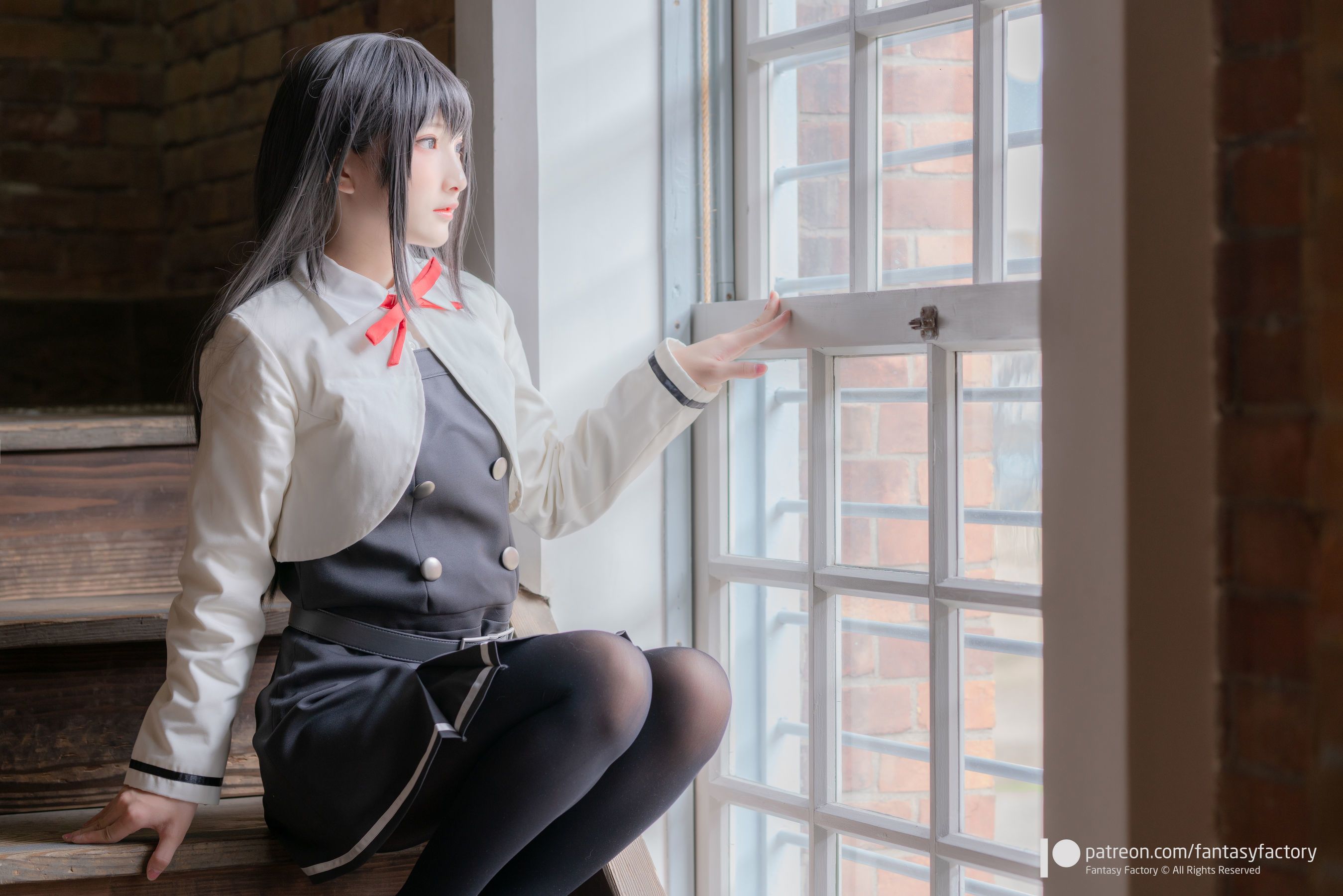 [COS福利] 小丁Cosplay 2020.01 [Fantasy Factory] 黑丝 和服 JK/(89P)