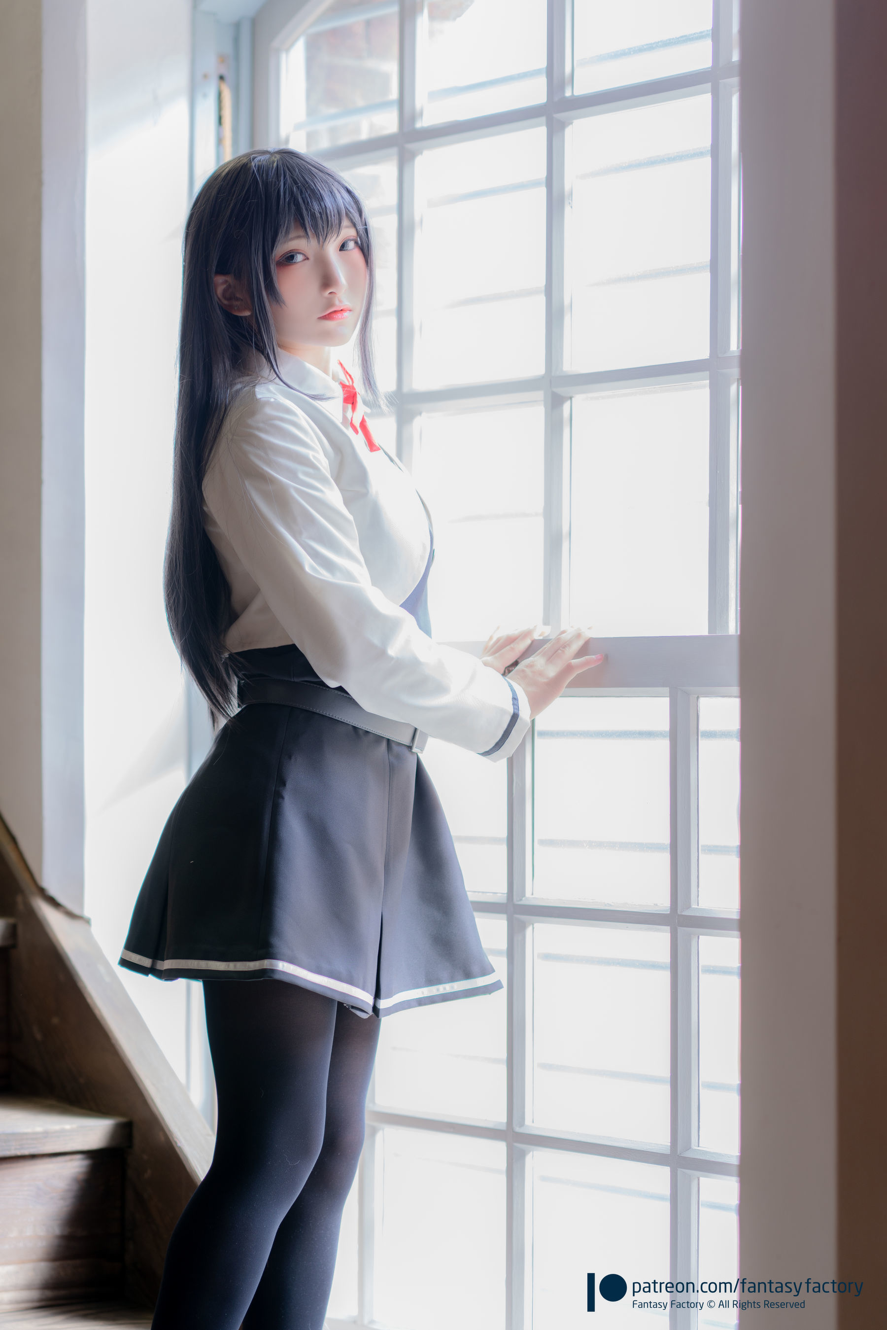 [COS福利] 小丁Cosplay 2020.01 [Fantasy Factory] 黑丝 和服 JK/(89P)