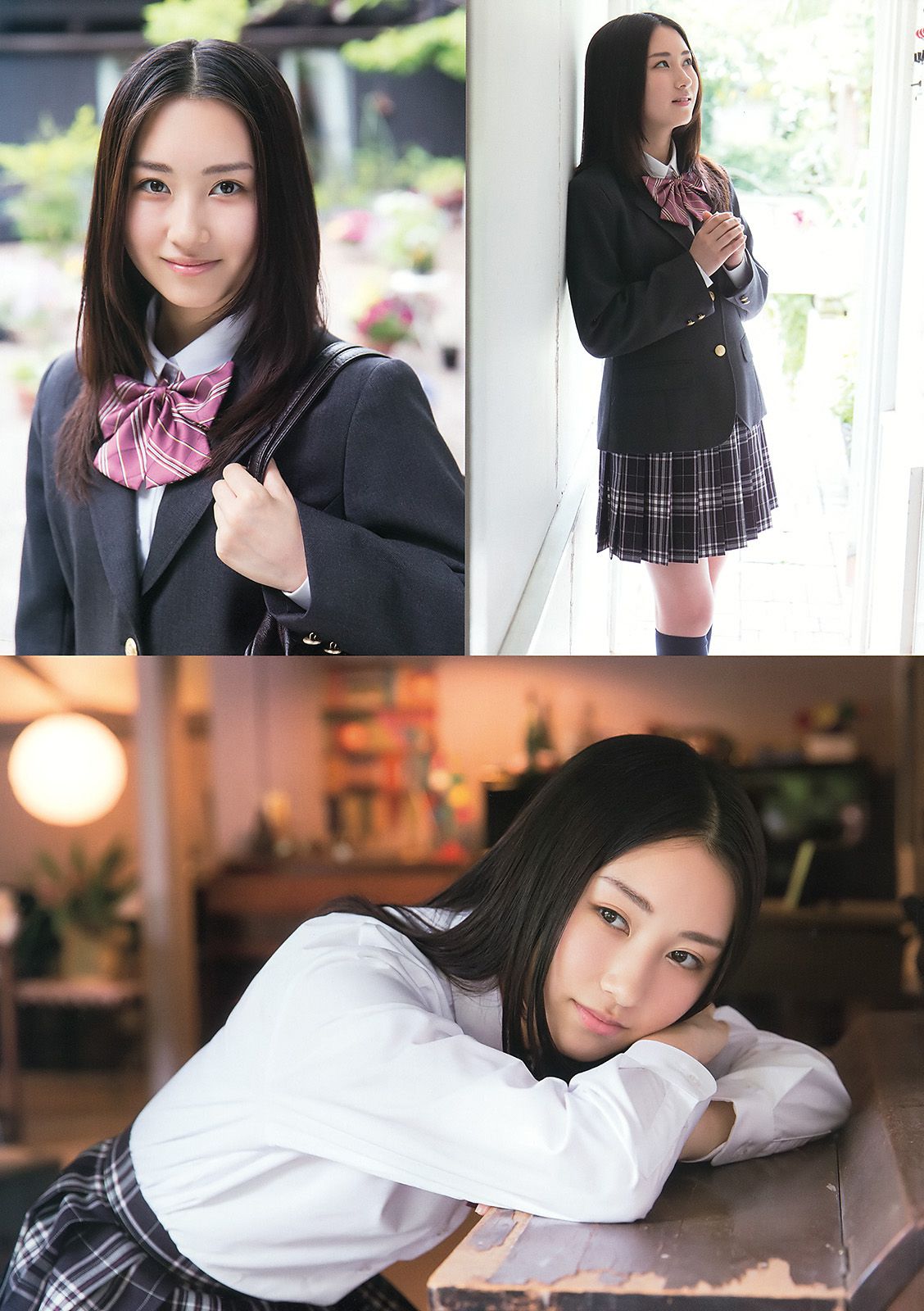 安枝瞳 小宮有紗 谷口愛理 京佳 田中日南乃 籠谷さくら [Young Animal] 2015年No.12 写真杂志/(40P)