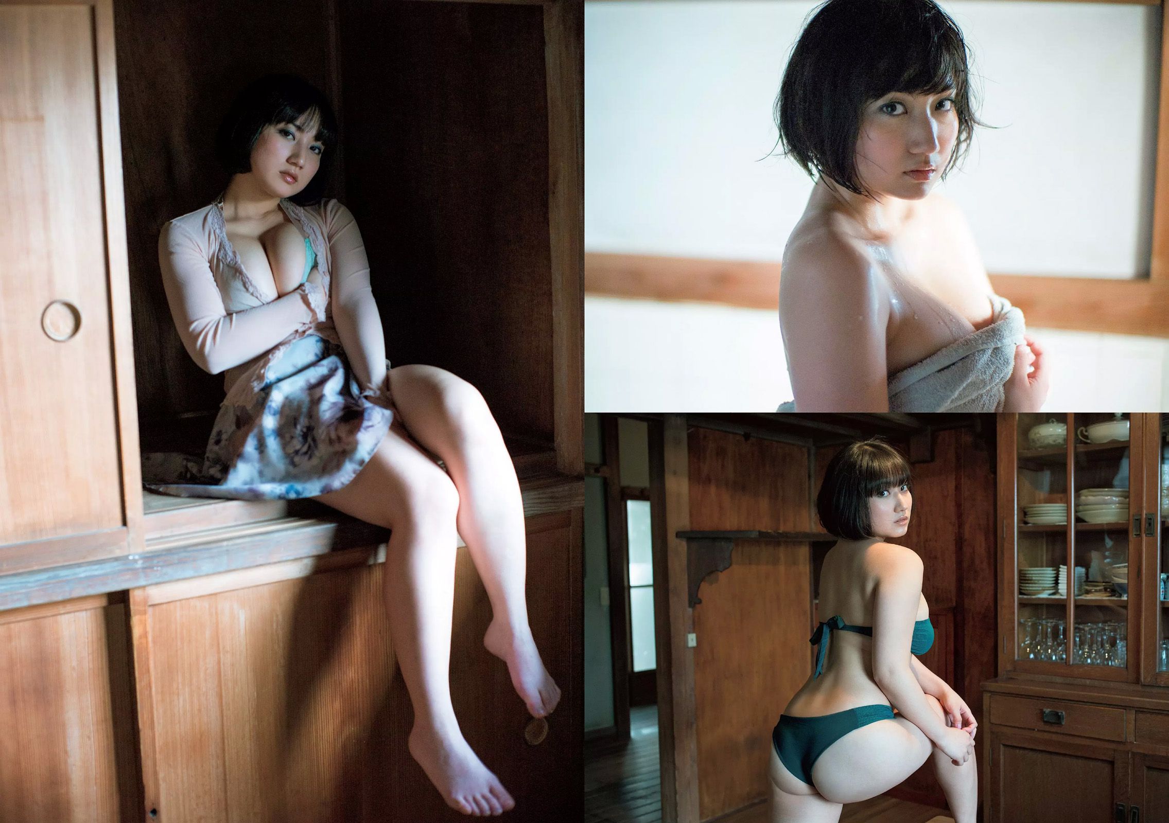 小嶋陽菜 杉原杏璃 紗綾 大伴理奈 藤木由貴 仲村美海 欅坂46 [Weekly Playboy] 2017年No.16 写真杂志/(34P)