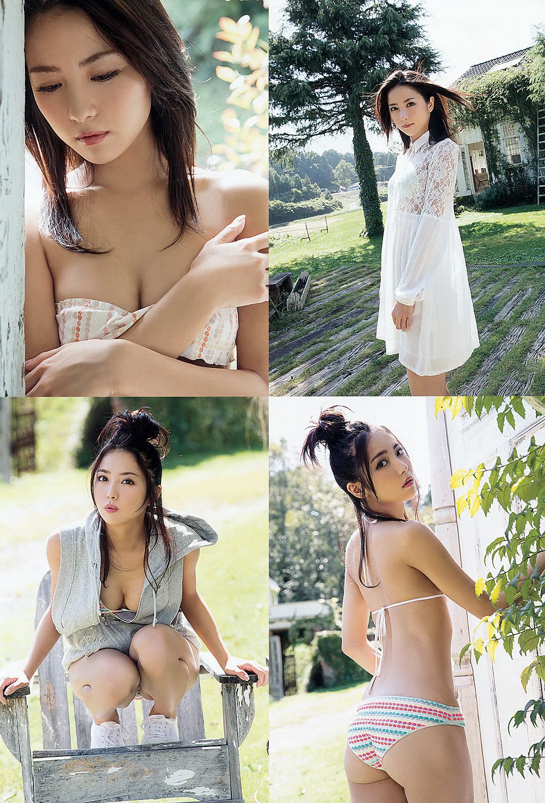 石川恋 藤田美里 新木さくら 稲村亜美 金子理江 佐藤麗奈 [Young Animal] 2015年No.22 写真杂志/(40P)