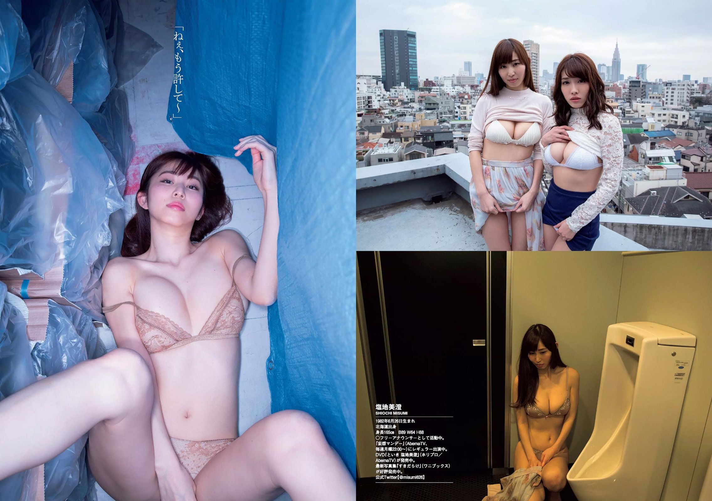 逢沢りな 松永有紗 早乙女ゆう 稲村亜美 堀未央奈 入山杏奈 [Weekly Playboy] 2017年No.15 写真杂志/(29P)