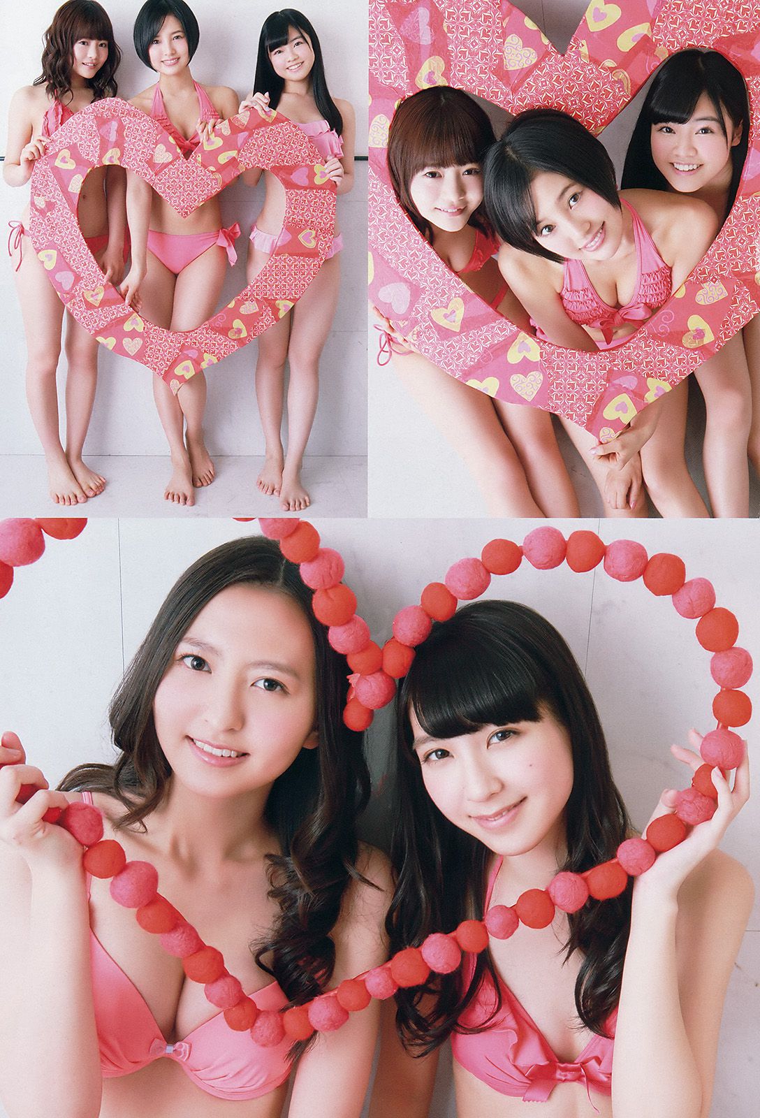 HKT48 森保まどか 兒玉遥 本村碧唯 松岡菜摘 穴井千尋 [Young Animal] 2015年No.04 写真杂志/(17P)