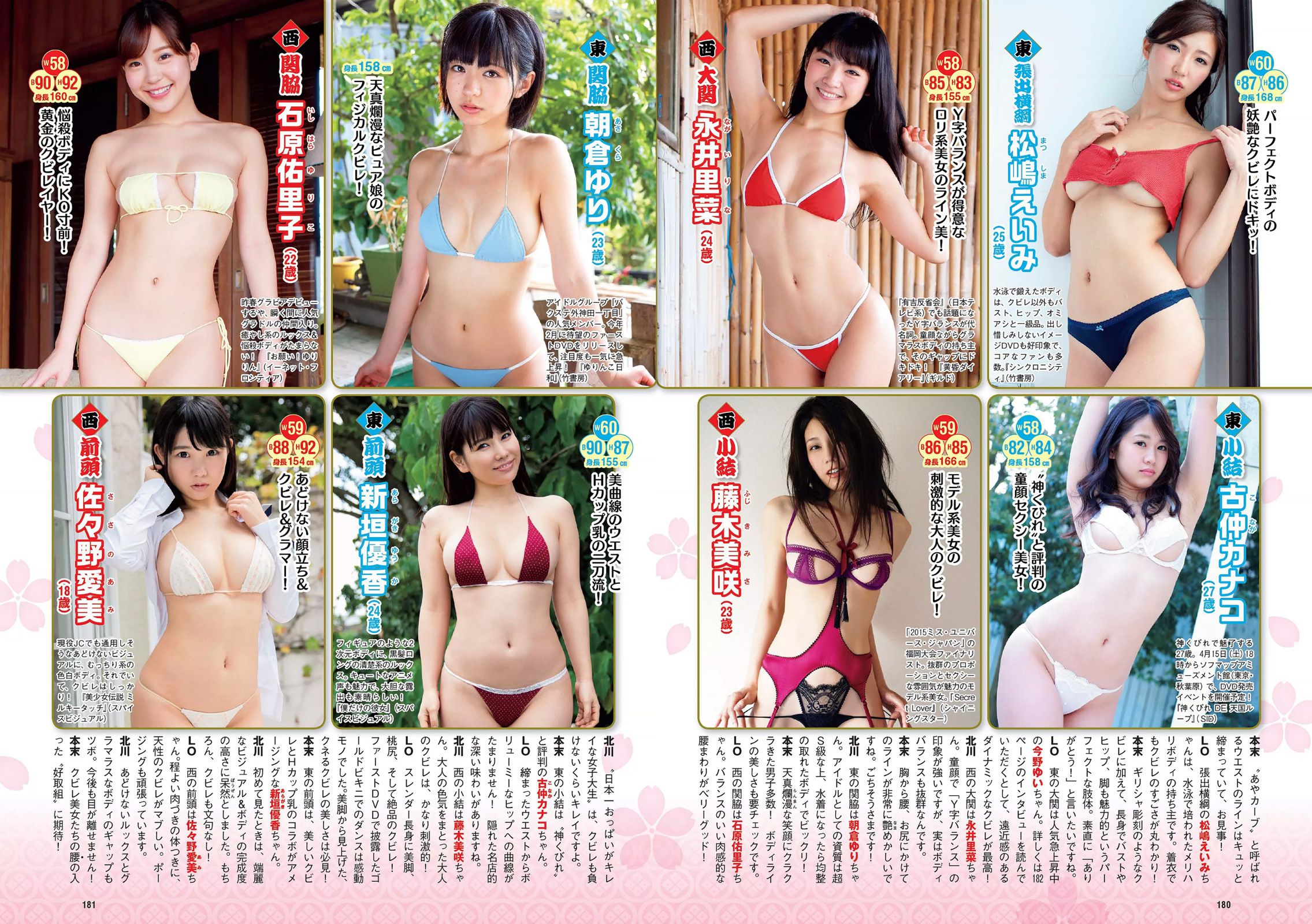 柳ゆり菜 衛藤美彩 中井りか 佐藤美希 鈴菜 柳瀬早紀 明日花キララ [Weekly Playboy] 2017年No.17 写真杂志/(30P)