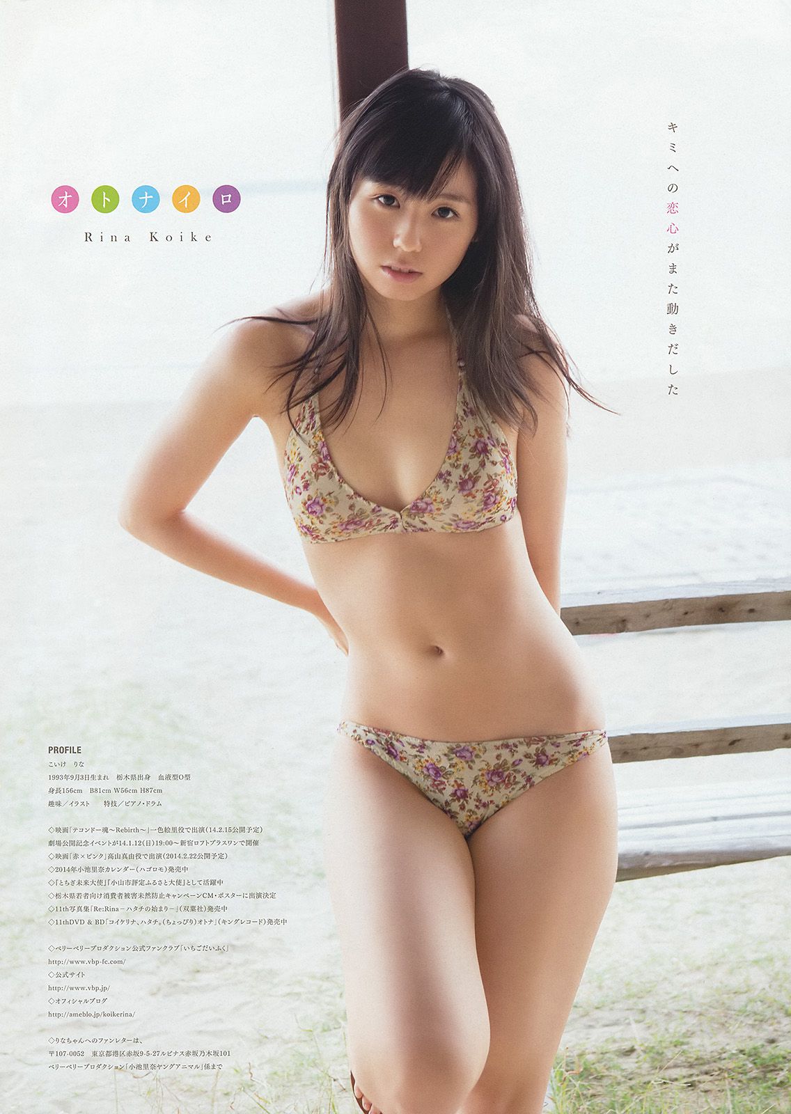 篠崎愛 小池里奈 喜屋武ちあき [Young Animal] 2014年No.01 写真杂志/(17P)