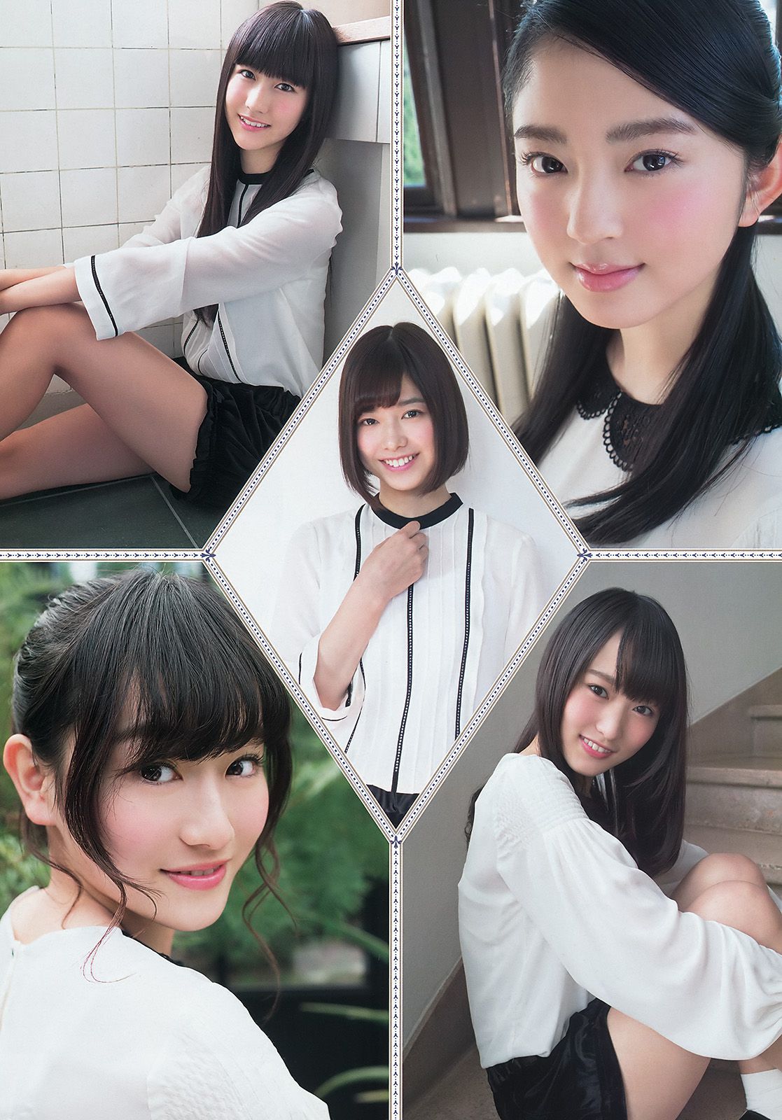 欅坂46 渡辺梨加 平手友梨奈 今泉佑唯 小林由依 [Young Animal] 2016年No.06 写真杂志/(34P)