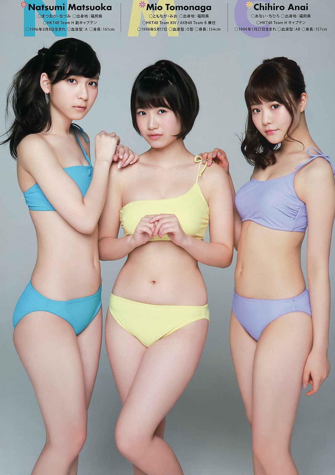 宮脇咲良 兒玉遥 朝長美桜 松岡菜摘 穴井千尋 [Young Animal] 2015年No.10 写真杂志/(15P)