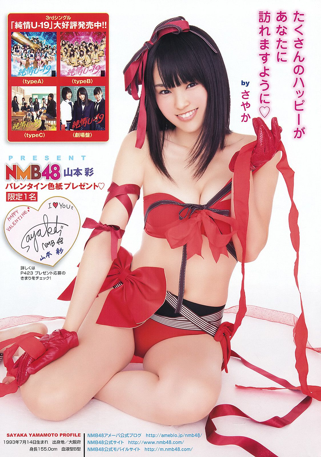 NMB48 山本彩 福本爱菜 [Young Animal] 2012年No.04 写真杂志/(23P)