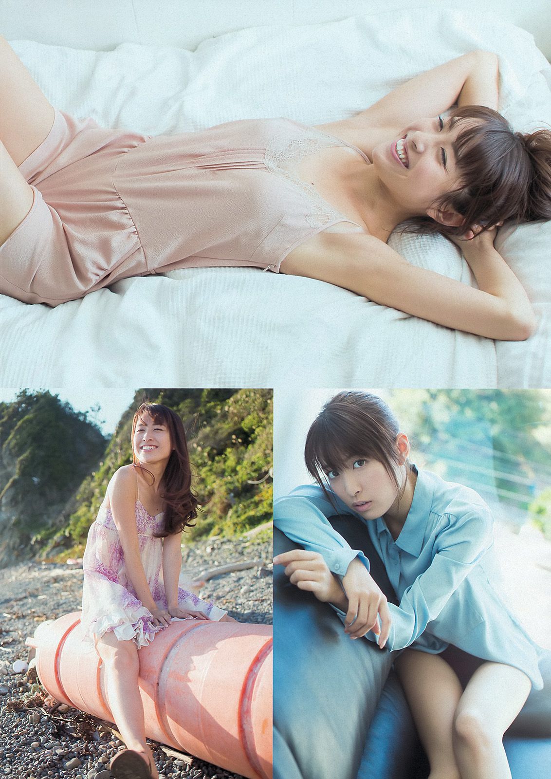 SKE48 佐藤渚 佐野ひなこ 久松郁実 AKB48 杉原杏璃 黒宮ニイナ 百川晴香 [Weekly Playboy] 2013年No.48 写真杂志/(37P)