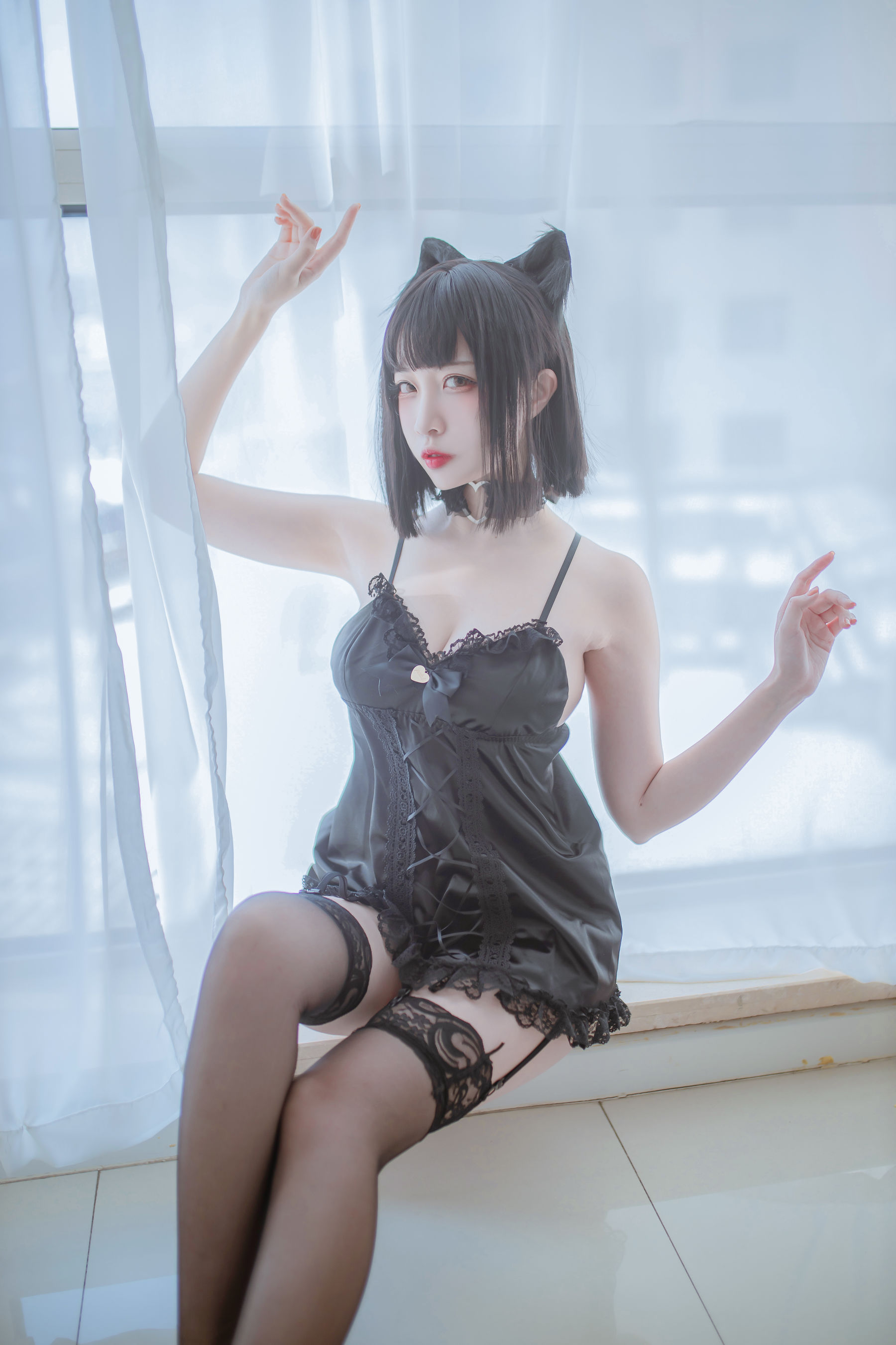 Cosplay日奈娇 私房双人猫耳/(43P)