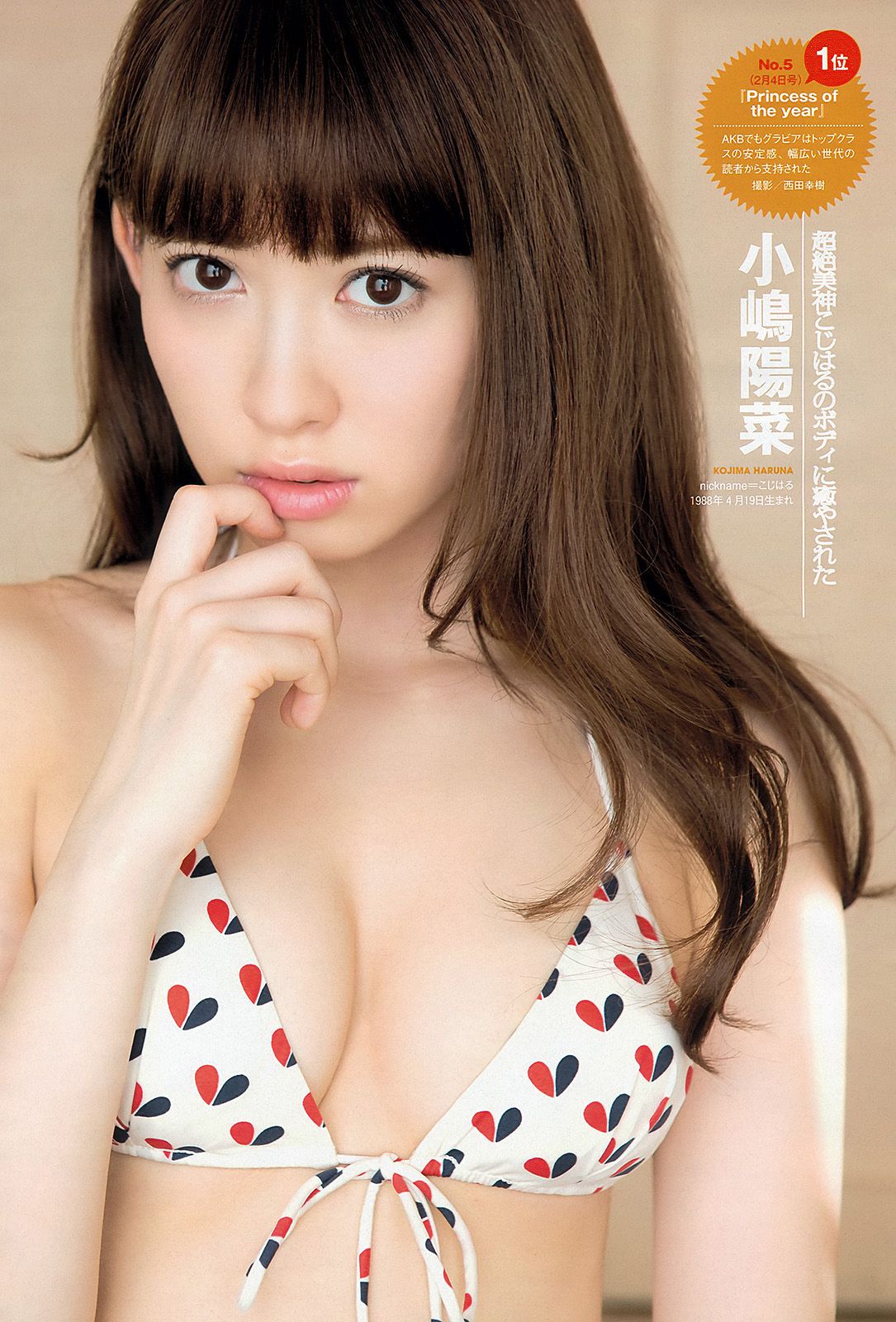 鈴木ちなみ 新川優愛 山岸舞彩 渡辺麻友 佐々木もよこ [Weekly Playboy] 2013年No.18-19 写真杂志/(41P)