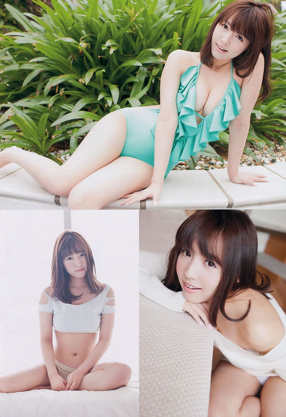 鬼头桃菜 上西恵 永尾まりや 川栄李奈 坛蜜 鈴木ちなみ 最上もが 林さやか [Weekly Playboy] 2013年No.23 写真杂志/(40P)