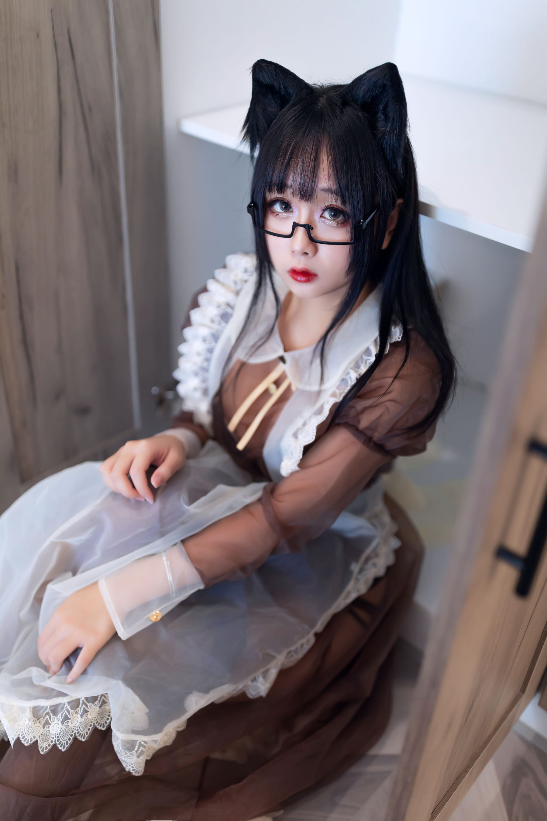 Cosplay日奈娇 透明女仆/(47P)