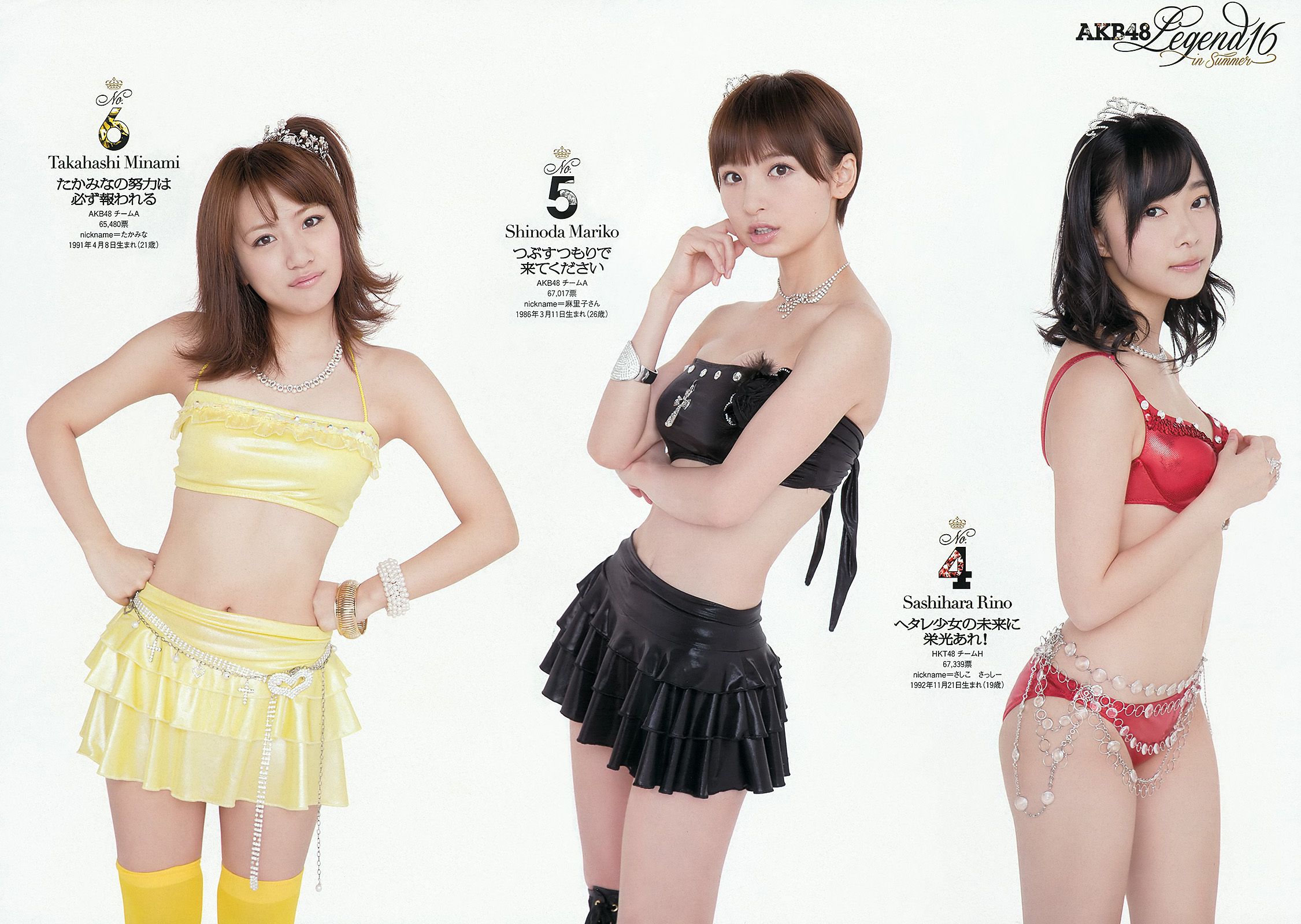 AKB48 篠崎愛 田代さやか 宫﨑宣子 [Weekly Playboy] 2012年No.34-35 写真杂志/(32P)