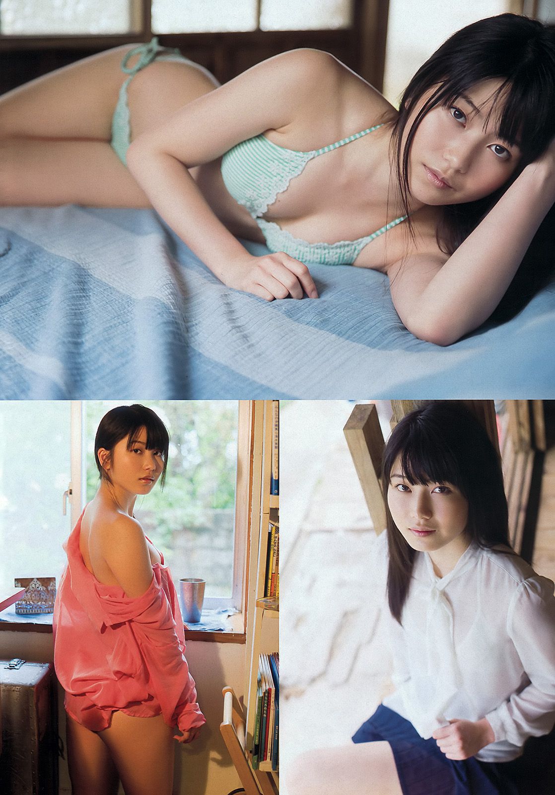 ももいろクローバーZ 横山由依 新川優愛 上間美緒 杉原杏璃 矢神久美 [Weekly Playboy] 2013年No.20 写真杂志/(43P)