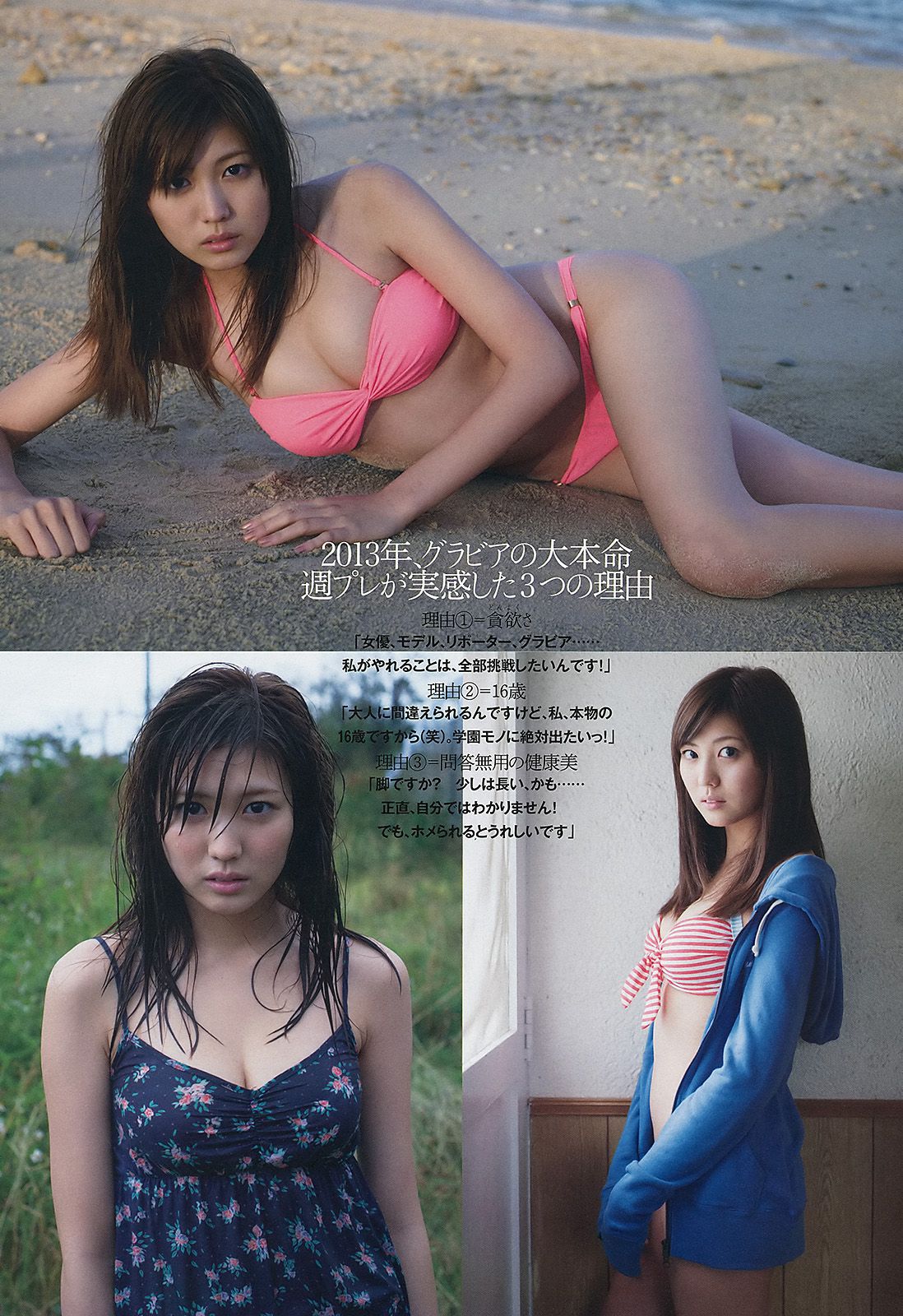 AKB48 芹那 木村文乃 岩﨑名美 杉本有美 壇蜜 金田久美子 穂川果音 [Weekly Playboy] 2013年No.01-02 写真杂志/(45P)