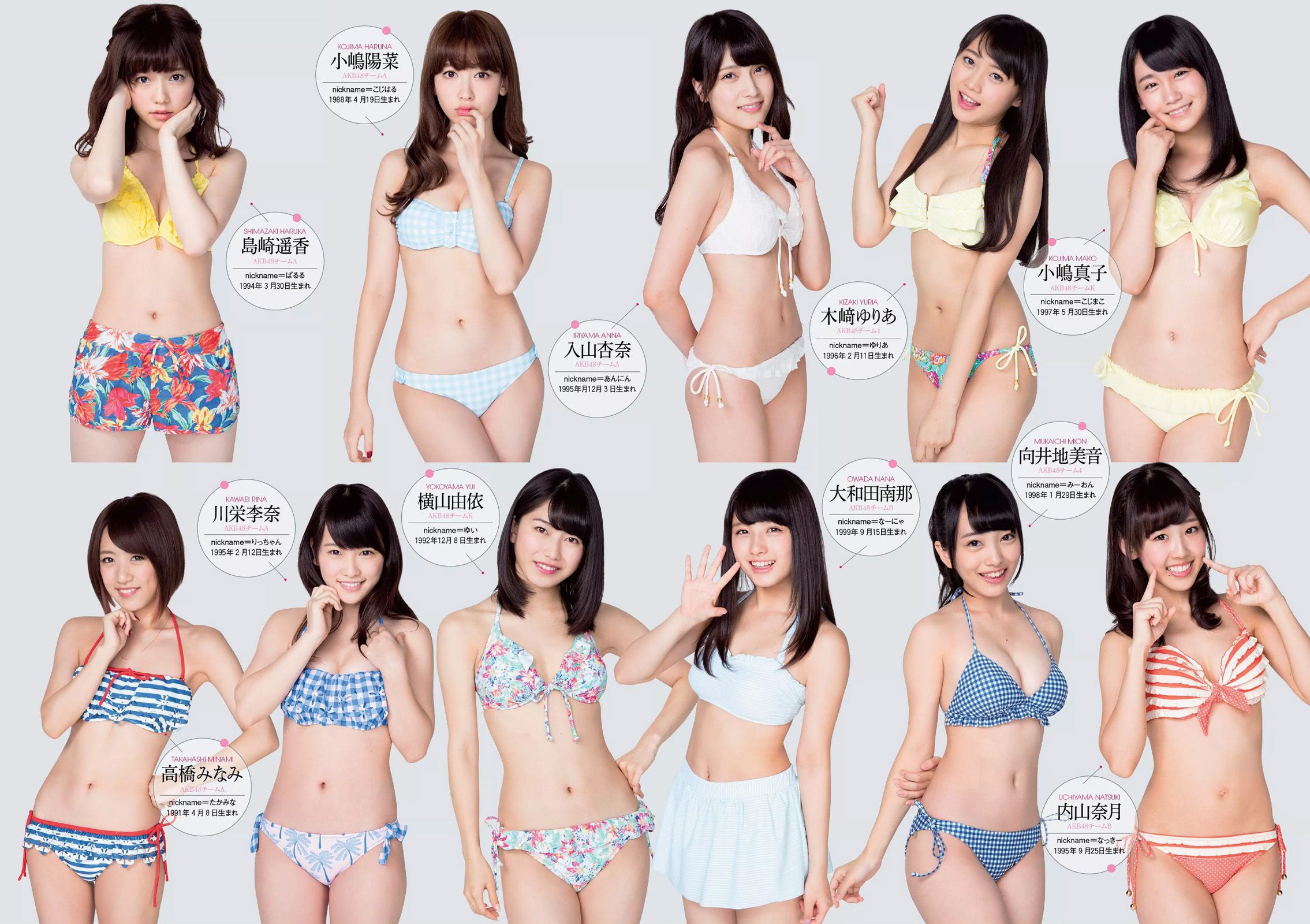 NMB48 都丸紗也華 脊山麻理子 吉木りさ 夏目ナナ 八反安未果 [Weekly Playboy] 2014年No.45 写真杂志/(41P)