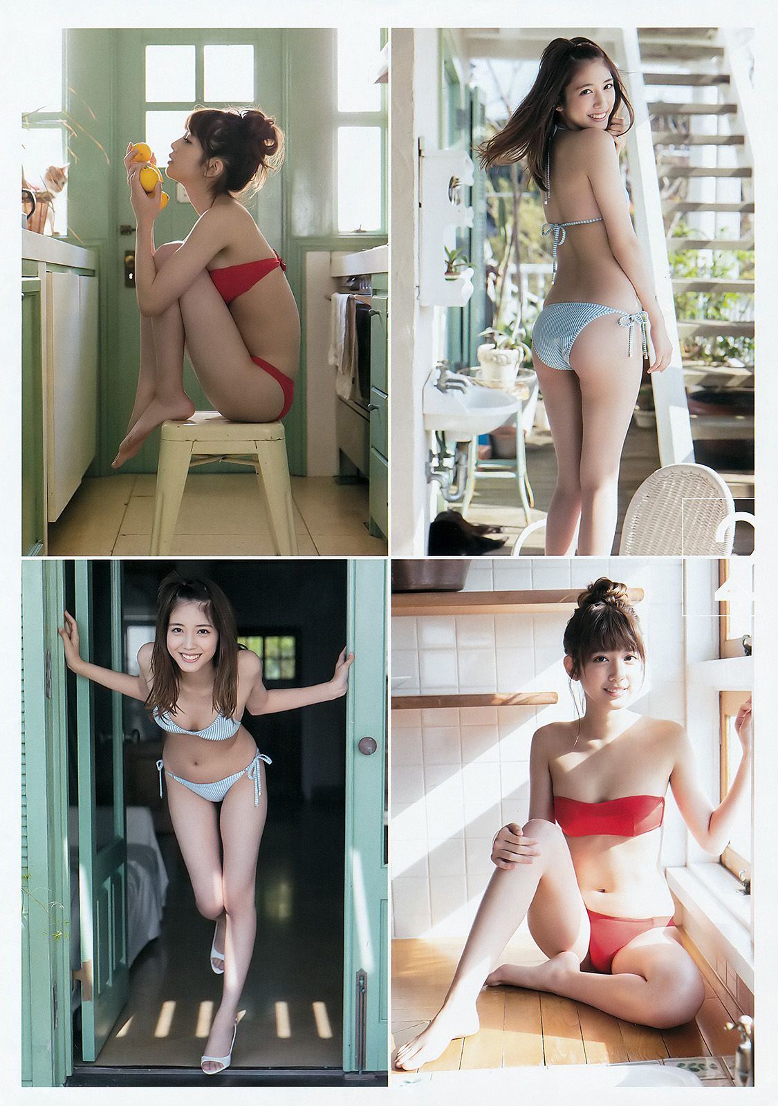 馬場ふみか 松田るか [Weekly Young Jump] 2015年No.52 写真杂志/(12P)